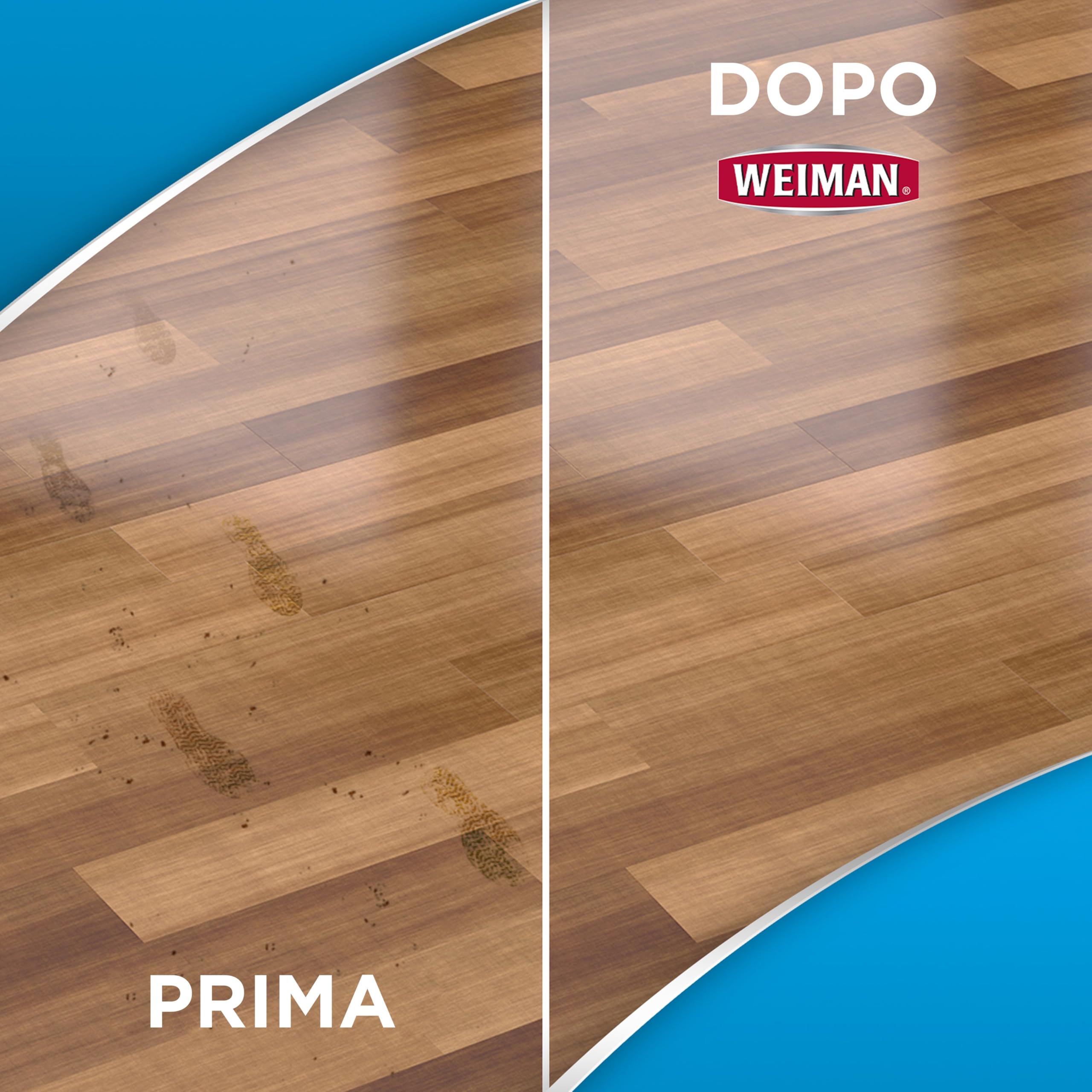 Weiman - Detergente per pavimenti in legno, rovere finito, acero, ciliegia, betulla, ingegnerizzato e più professionale, sicuro, senza bistecche, bianco, 32 ml
