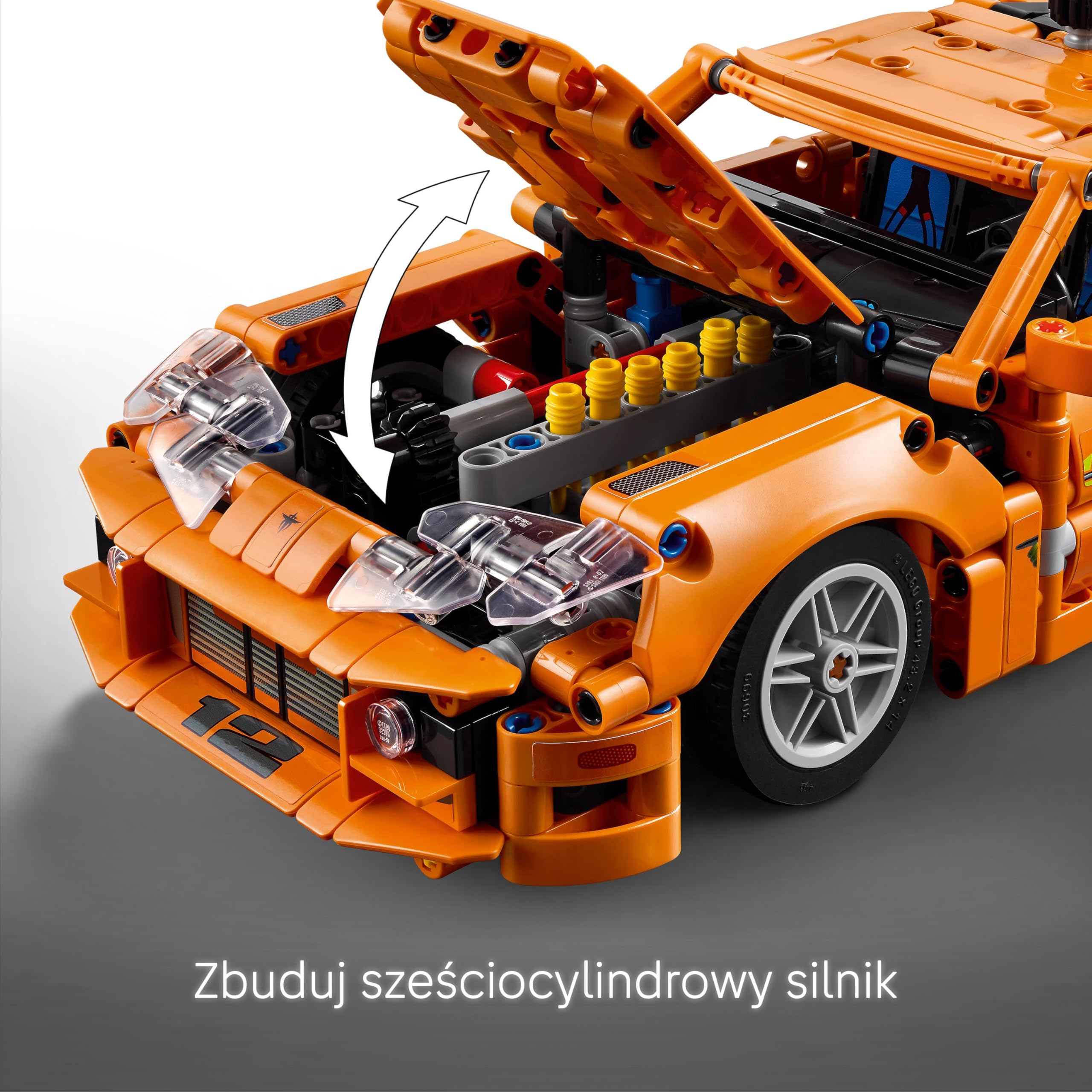 LEGO Technic Fast and Furious Toyota Supra MK4 42204 | Model filmowego auta, klocki konstrukcyjne, prezent dla fana motoryzacji, zabawka edukacyjna dla dzieci 9+, 810 elementów