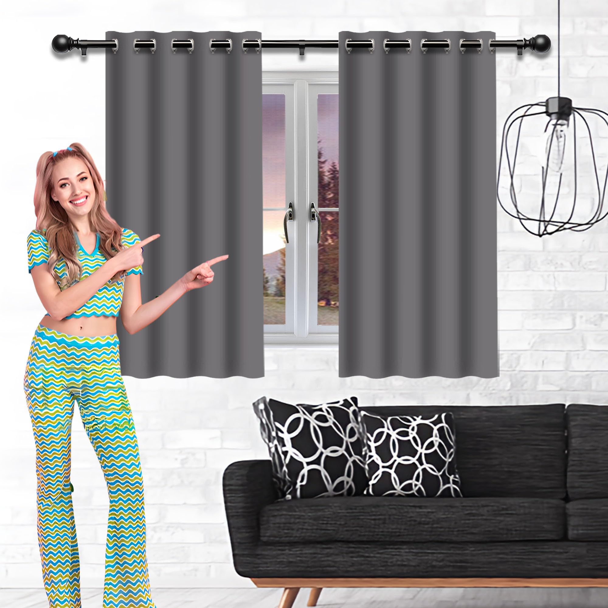 Rideaux occultants gris clair 220x160cm : l'alliance du tissu doux et de l'isolation premium
