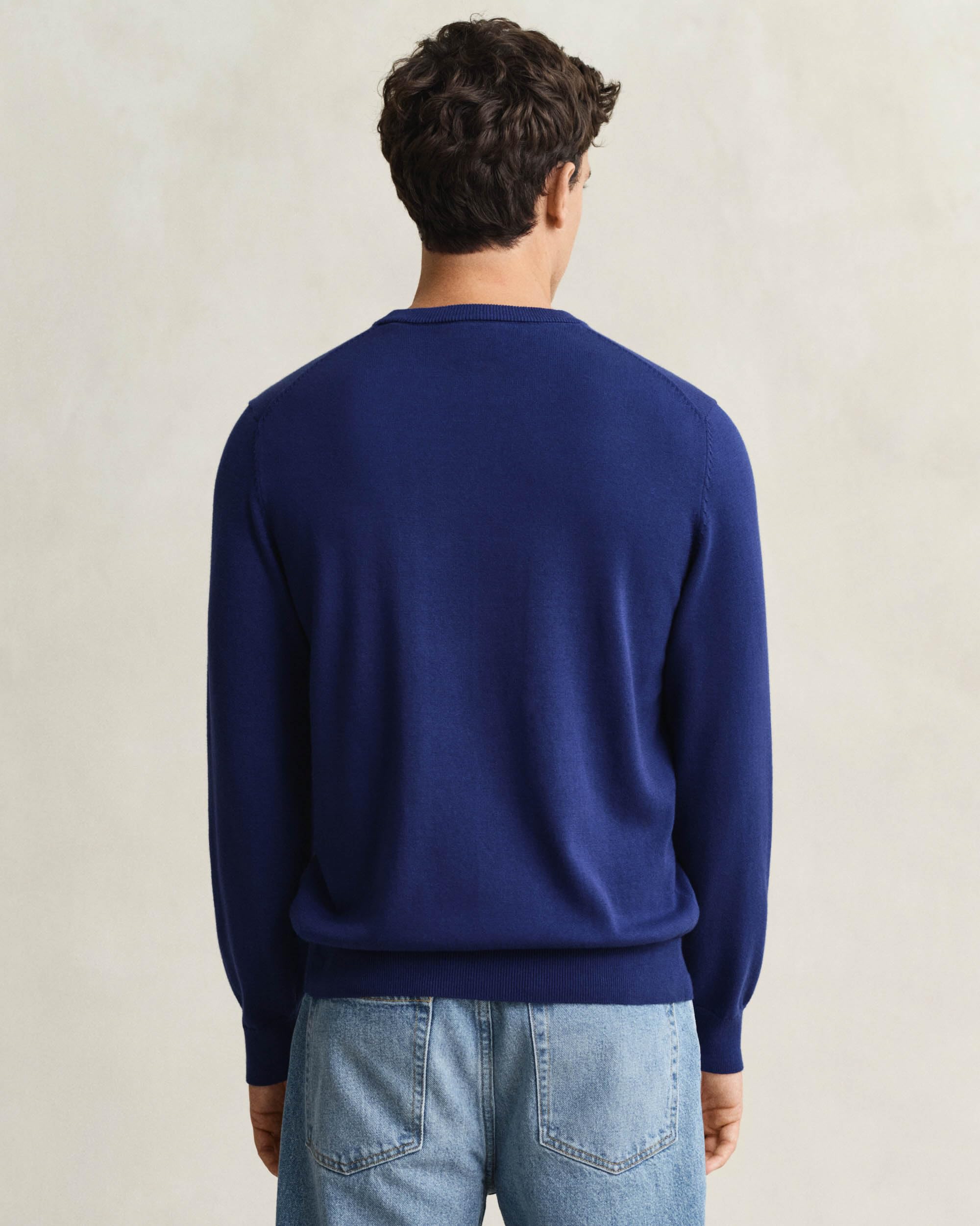 GANT Classic Cotton C-Neck Pullover Uomo