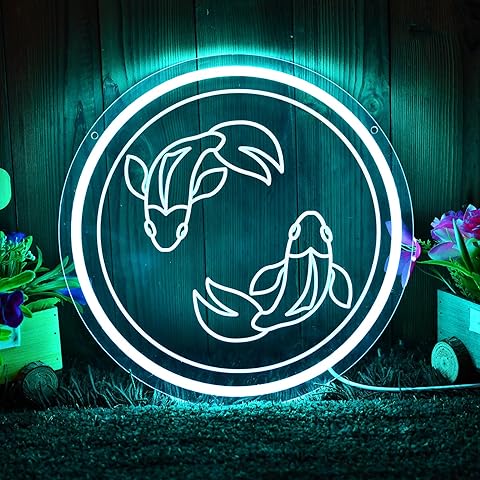 The Zodiac Horoscope Neon Sign, Pisces Zodiac Neon Sign - 12.6