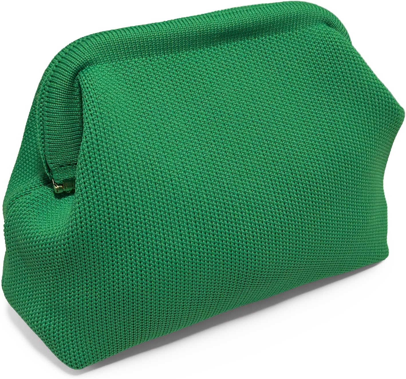 Clutch Purses for Women Summer Woven Beach Bags Clutch Purse with Strip Dumpling Ruched Evening Handbags