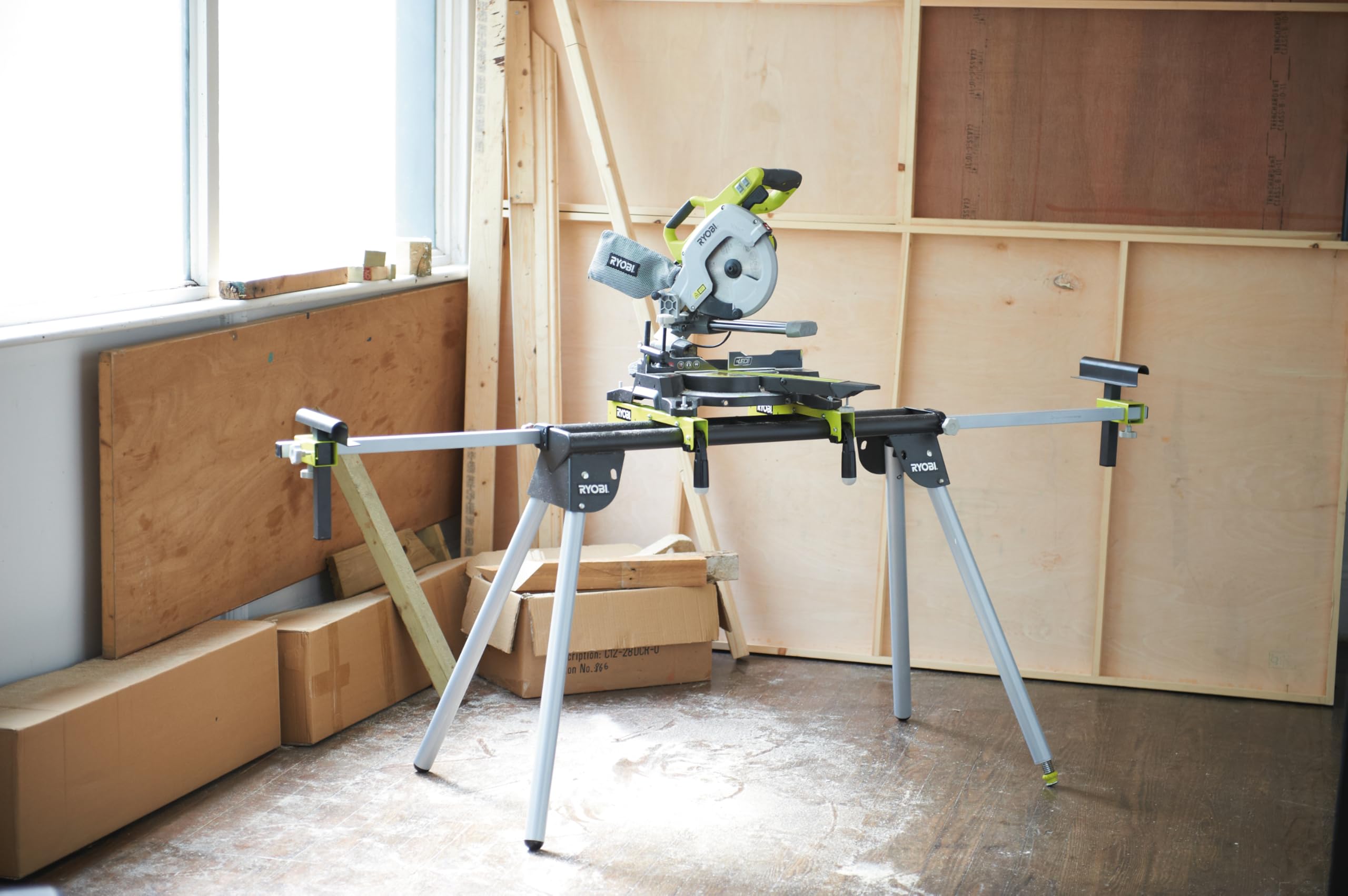 RYOBI Podstawa piły ukośnej RLS02, pasuje do piły ukośnej EMS254L, EMS216L, EMS190DCL, EMS2026SCLHG