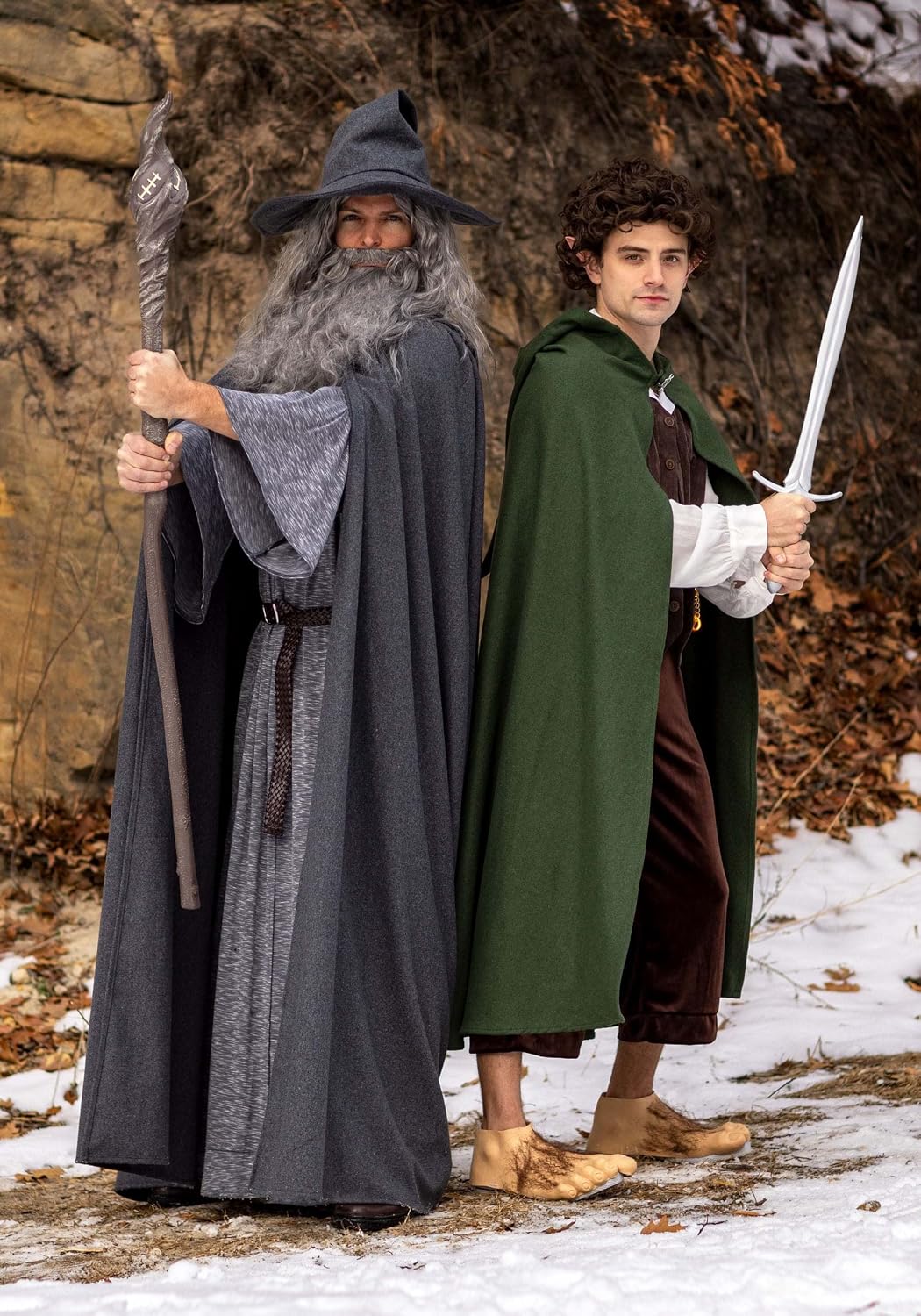 Plus Size Lord of the Rings Gandalf Costume for Men, LOTR Dress-Up Robe for Wizard Cosplay, Fantasy & Halloween