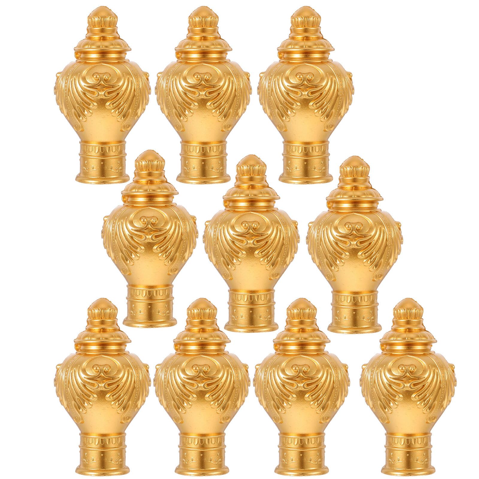 BESPORTBLE 20pezzi Terminali in Plastica Oro per Aste per Tende, Decorativi Stile Romano Retro per Interni