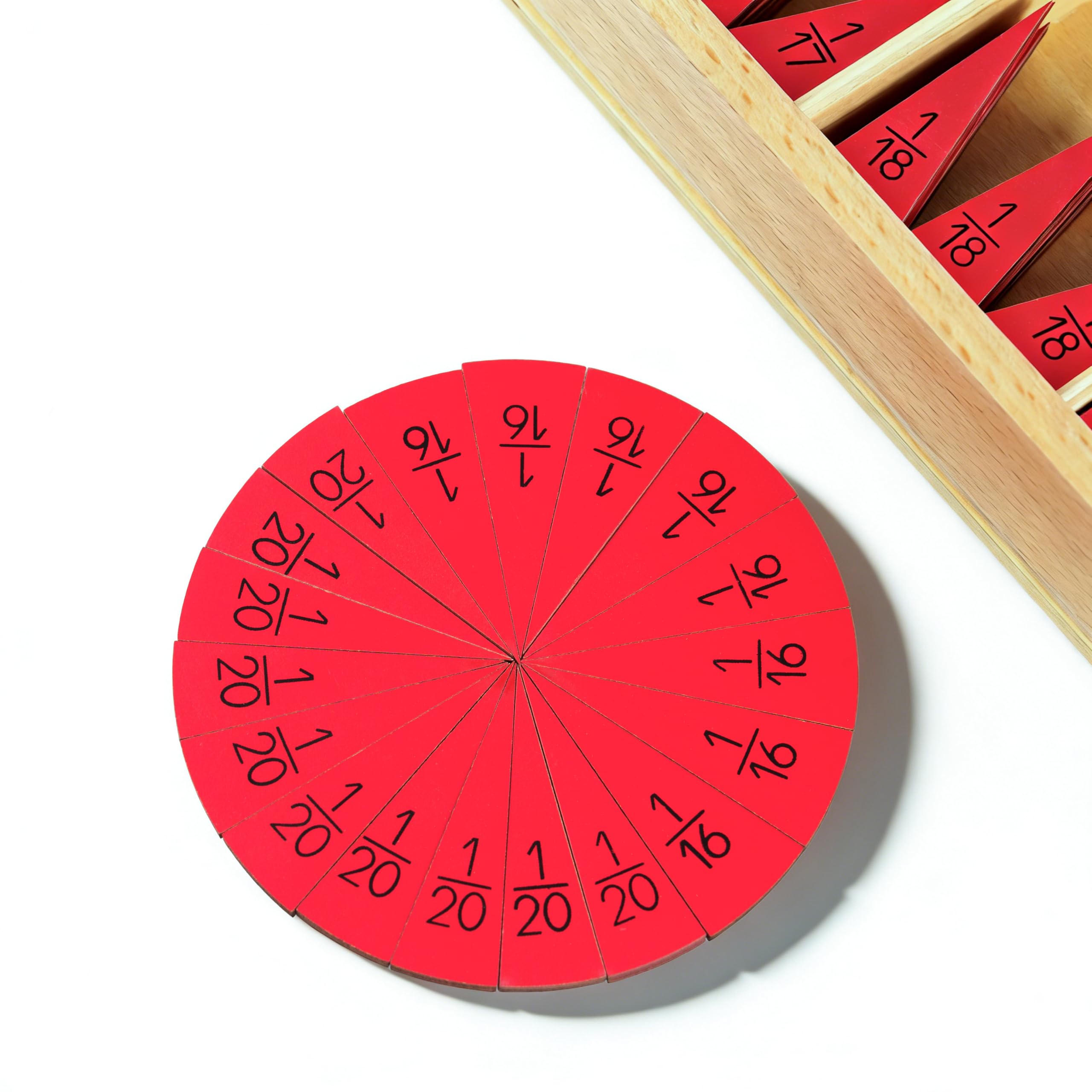 Montessori materiali matematici, giocattolo educativo in legno per numeri e calcoli, scuola materna e elementare, scuola domestica e aule a partire dai 3 anni (cerchio Montessori 11-20 pezzi)