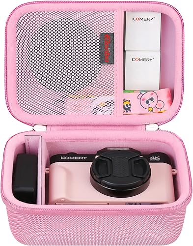 Elonbo Funda de transporte para cámara digital 4K para FemivoVETEKIWEUKJLOVJIANGERWIKICOSaneenOIEXI 4K 48MP Vlogging Cámara, Funda de almacenamiento