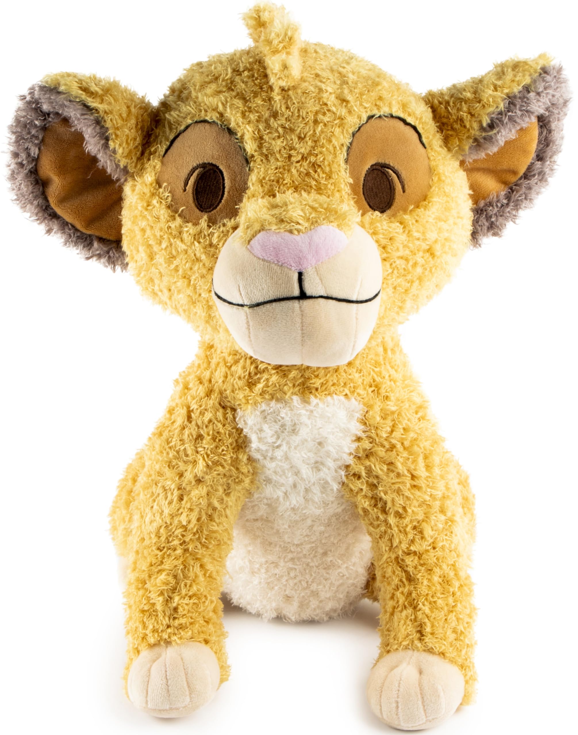 Jay Franco Disney Plush Pillow Buddy - Soft Plushie Stuffed Pillow, 20 Inches, Yellow - Simba