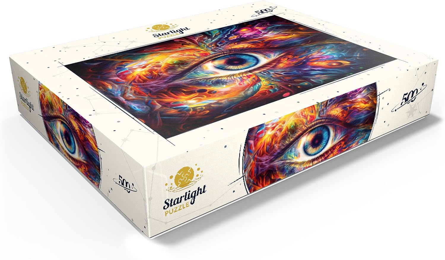MyPuzzle Psychedelic Eye - Premium 500 Piece Jigsaw Puzzle for Adults