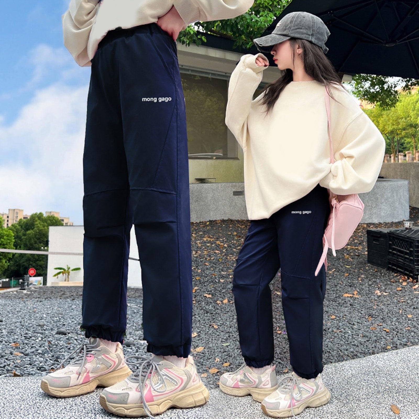 Wanderhose Jungen Mädchen Regenhose Wasserdicht Winddicht Trekkinghose Atmungsaktiv Mesh Futter Jogginghose Elastischer Bund Mit Taschen Outdoor Hose für Kinder Gr.122-164