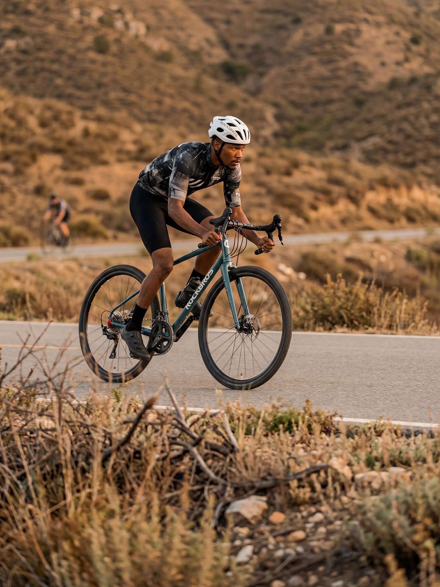 Maglia da ciclismo a maniche corte da uomo, traspirante, Urban Camo