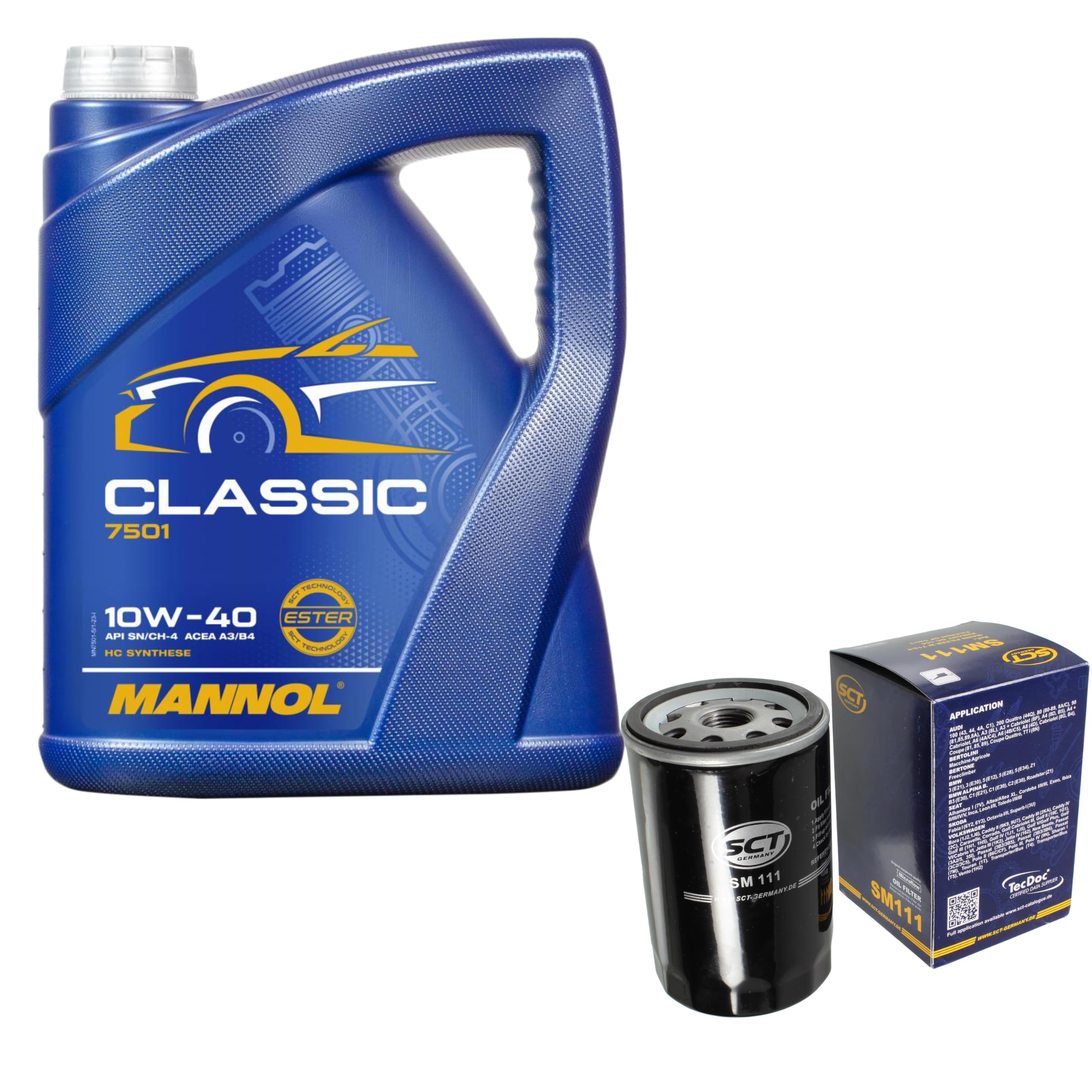 Filter Set Inspektionspaket 5 Liter Motoröl Classic 10W-40 API SN/SM/CF Ölfilter