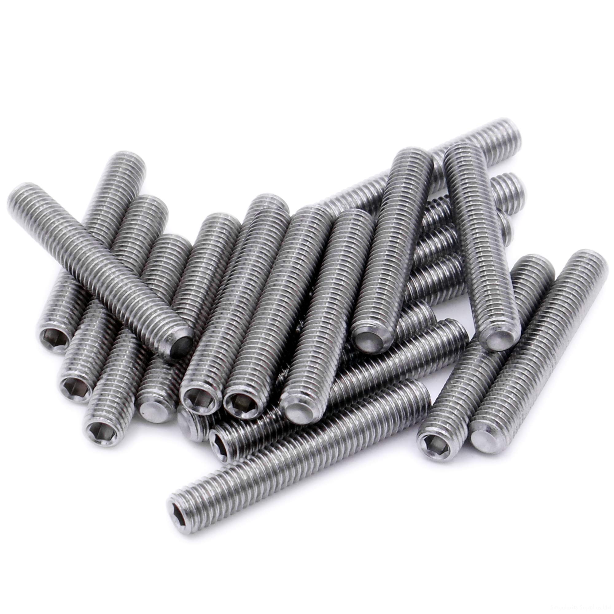 Singularity Supplies M8 (8Mm X 20Mm) Hex Socket Grub Screw (Cup Point) - Stainless Steel (A2) (Pack Of 20)
