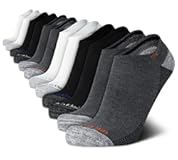 Mens No Show Socks - 12 Pack Soft Stretch Cushioned Casual Low Cut Socks for Men with Non Slip Heel