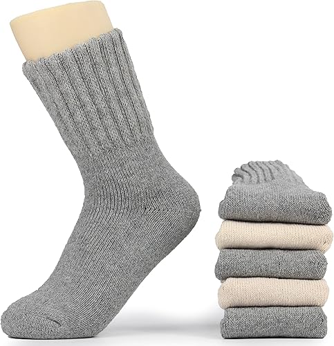 Miniatura 2 de BomKinta - Calcetines para botas para mujer, calcetines de invierno lisos, gruesos y cálidos, calcetines acogedores para regalo de Navidad