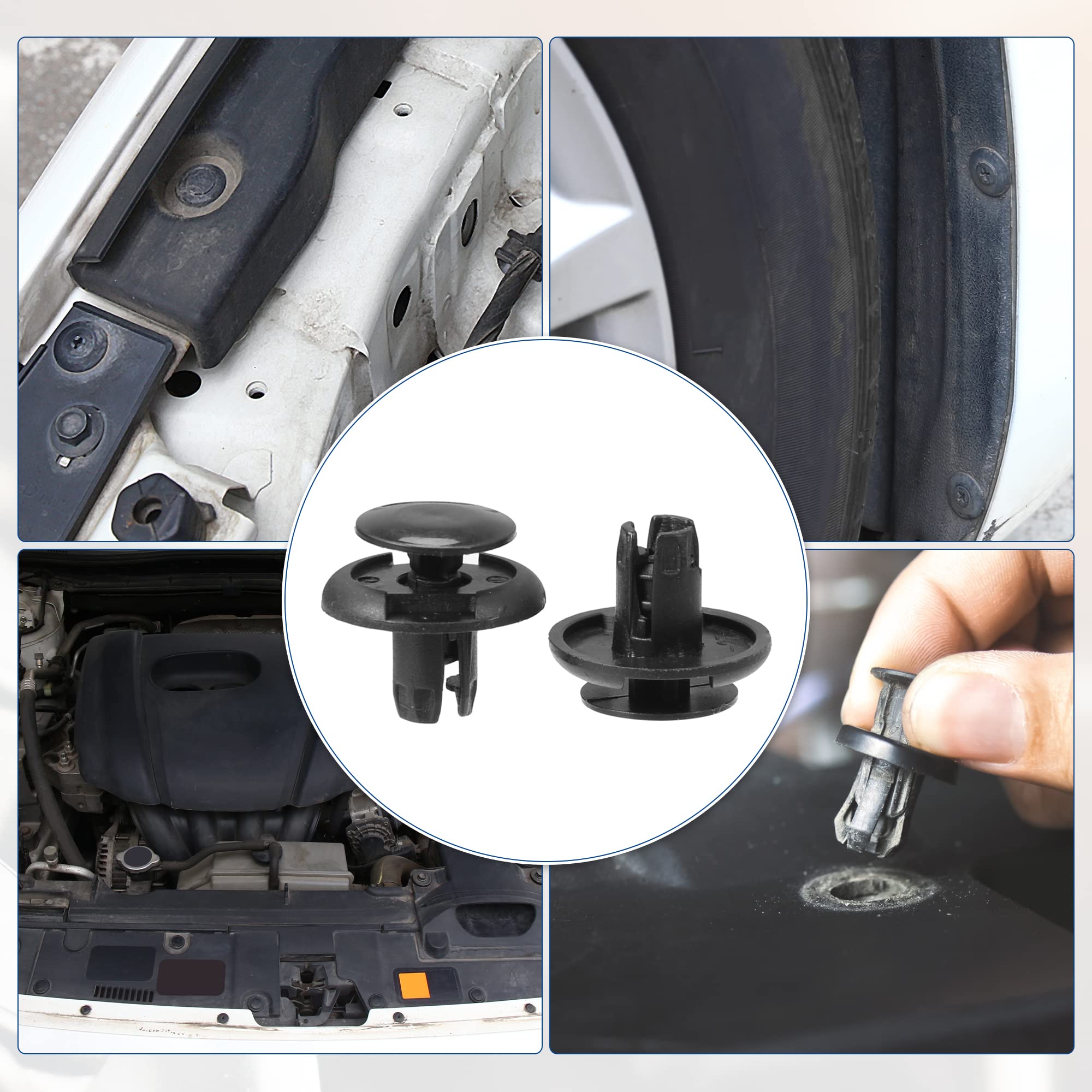Kit De 181 Attaches Clips Pour Toyota - Remplacement Pare-chocs, Panneaux, Référence 90189-06065, Couleurs Assorties