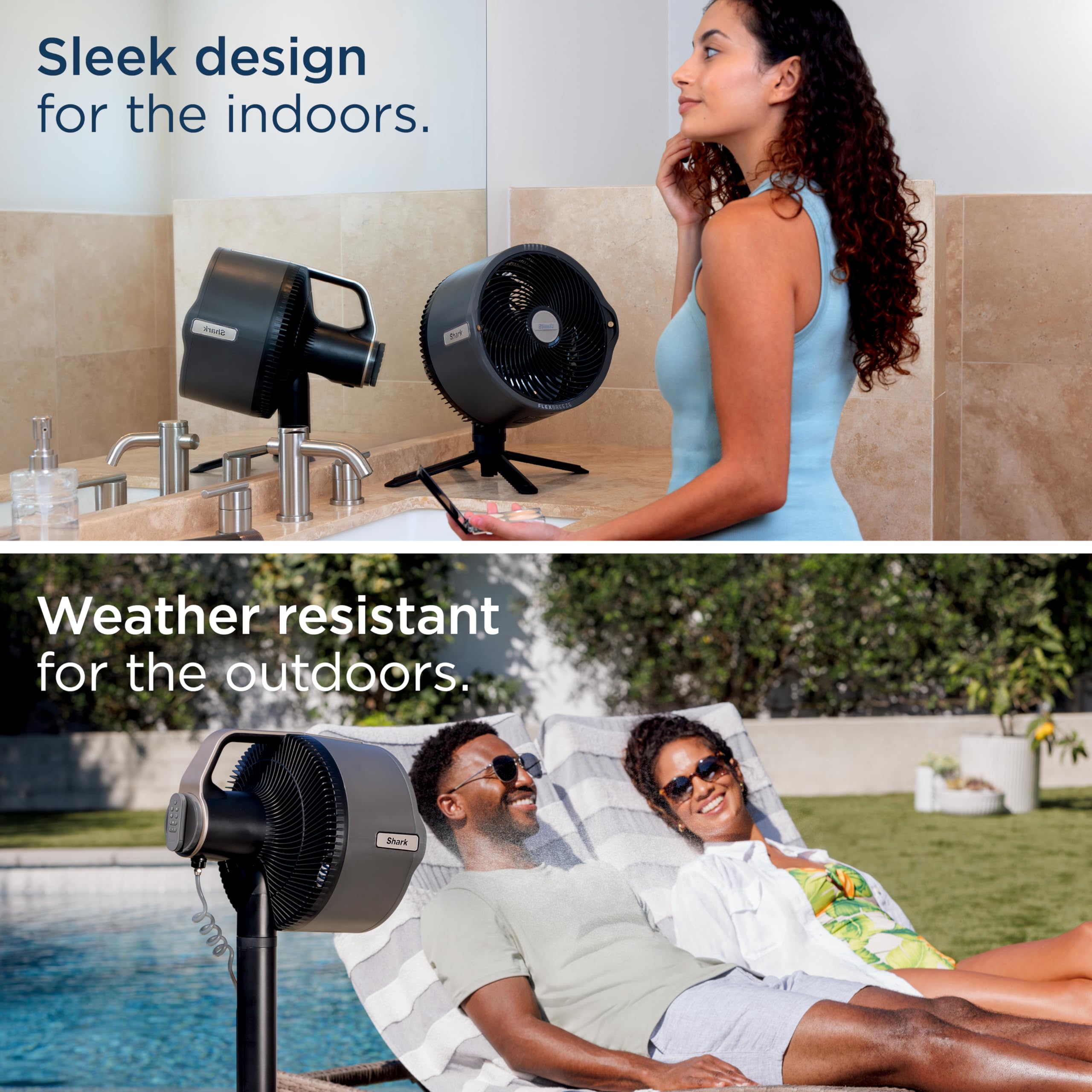 Amazon.co.jp: Shark FlexBreeze Pro Mist - Indoor and Outdoor Fan