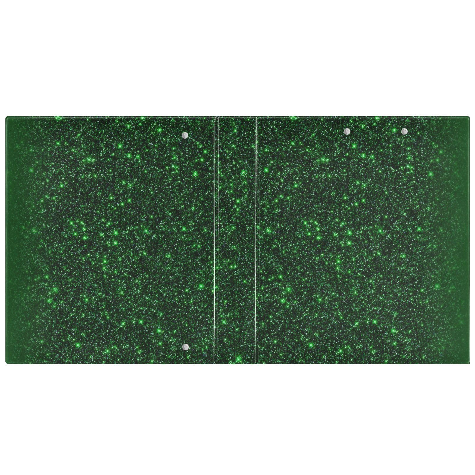 Raccoglitore di materiale scolastico da 1 e mezzo pollice con glitter verdi