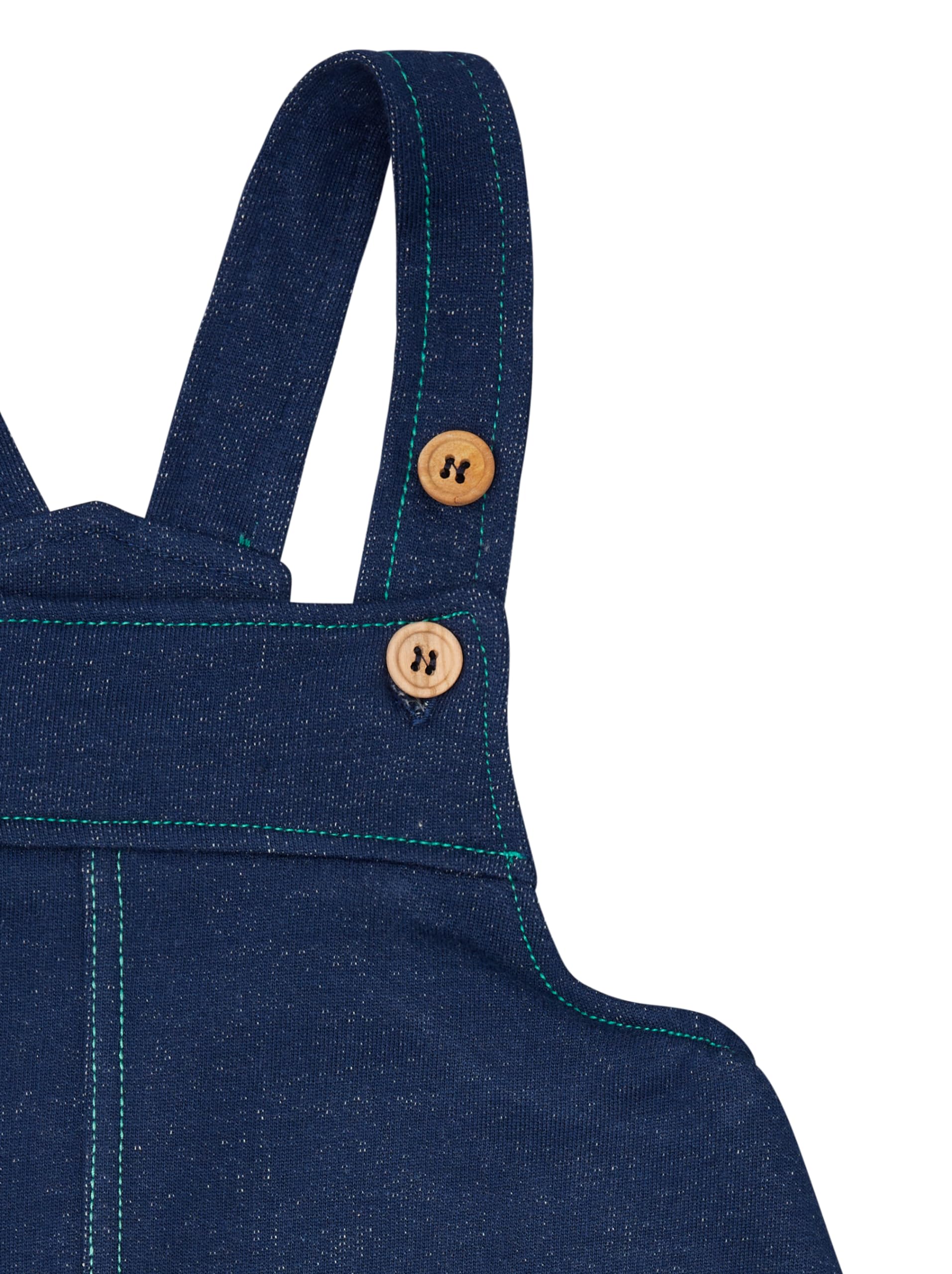loud + proud Mädchen Jeans-Optik, GOTS Zertifiziert Kinderkleid