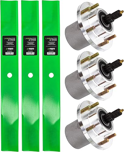 8TEN Kit de reconstrucción de cubierta para Ariens Great Dane 61 pulgadas Chariot GCHKW2561S Super Surfer Series II Blade Husillo