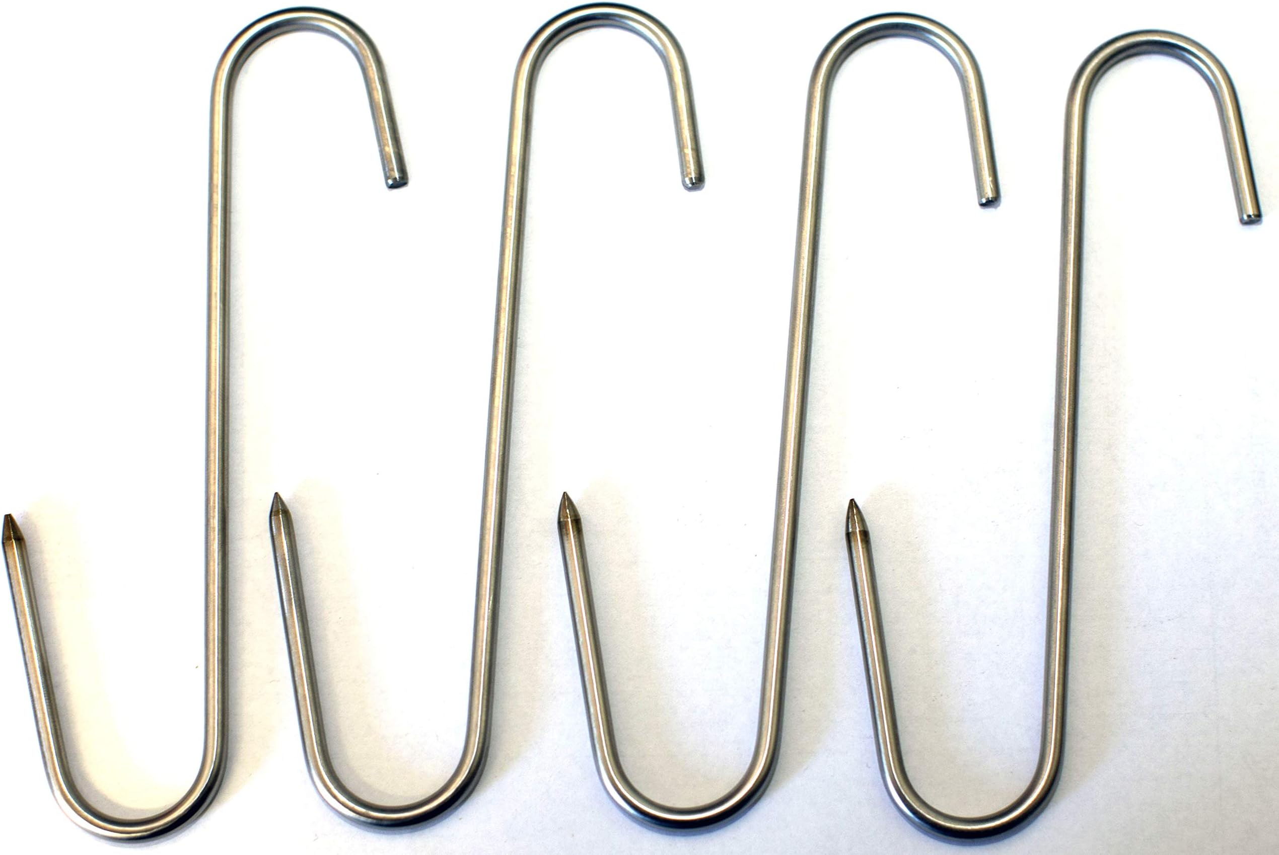 Stainless Meat Hooks, Smoker Hook, 7", 4 Pack