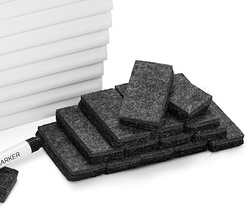 Miniatura 3 de Miniborradores para pizarrón de borrado en seco, set de 30 unidades, 2.5 pulgadas de largo, ideal para el salón de clases y la oficina