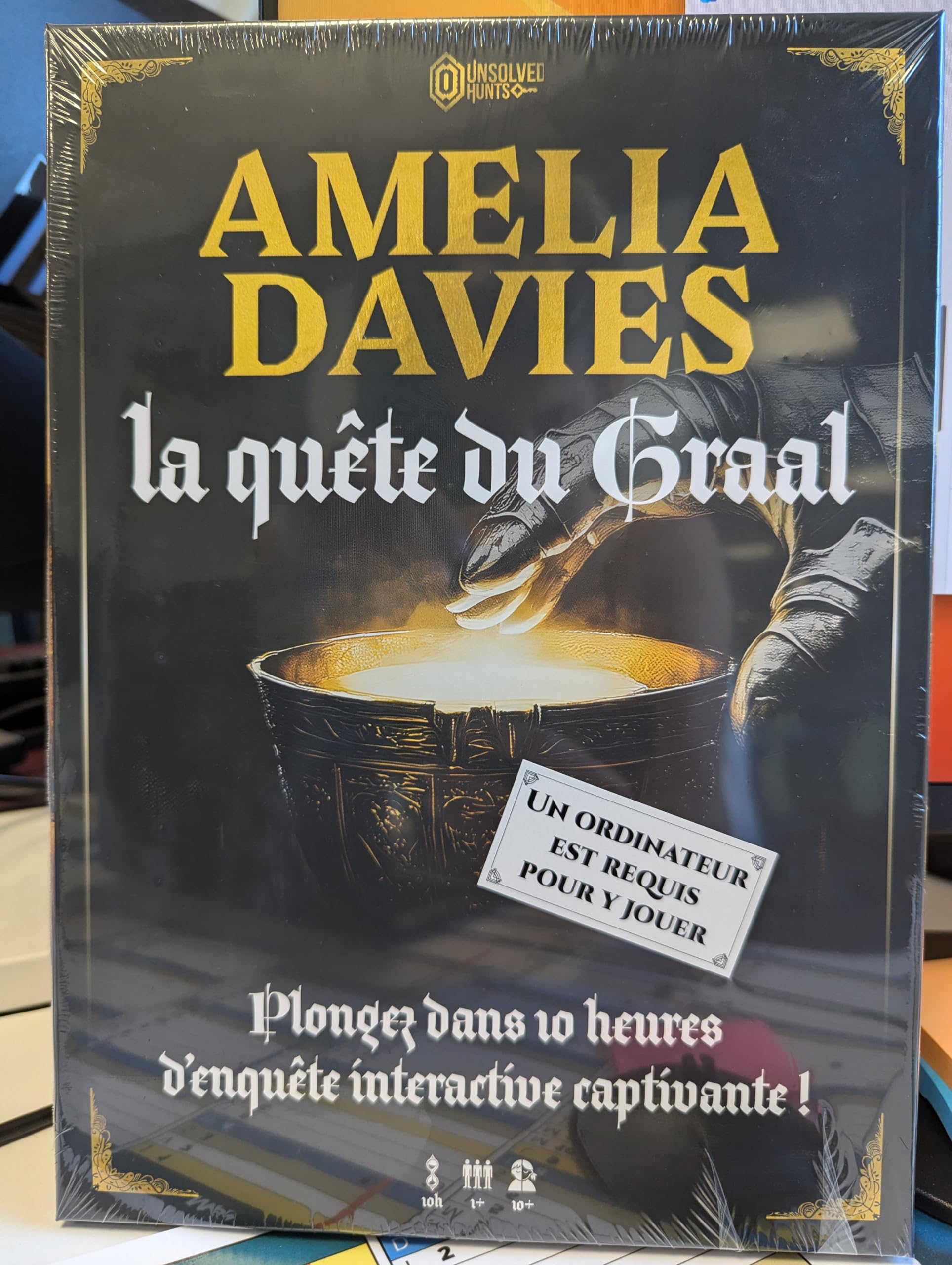 Blackrock Games Unsolved Enigmas Amelia Davies: Wciągająca gra śledcza | Poszukiwanie Graala | Gra Escape Home | 1 do 7 graczy | Tajemnica & Zagadki | Kooperacja od 10 lat - 10:00