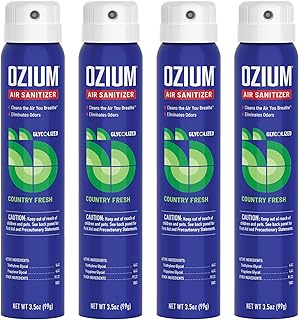 Air Sanitizer & Odor Eliminator for Homes, Cars, Offices and More, Country Fresh, 3.5 Ounce (Pack of 4)