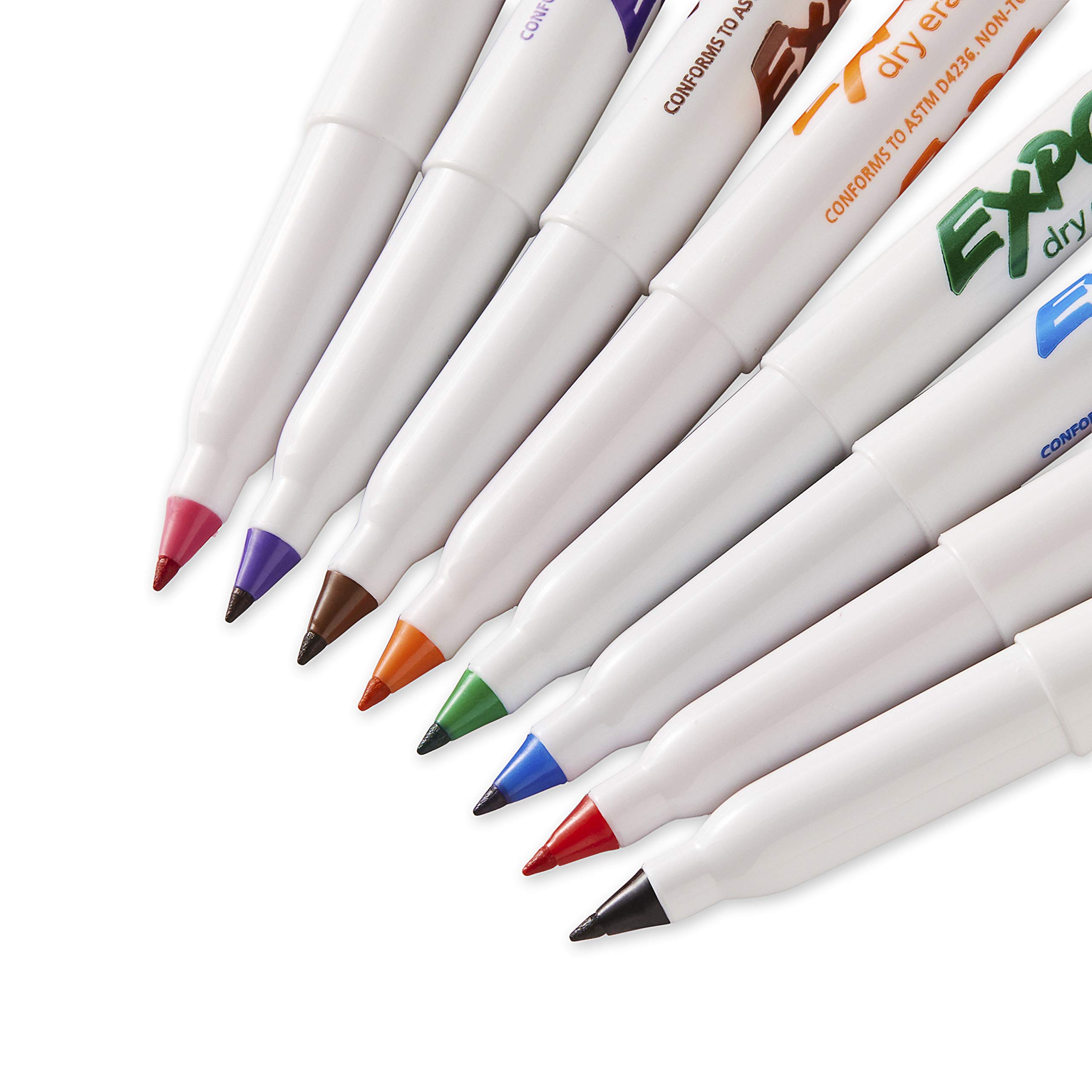 EXPO 1884309 LowOdor Dry Erase Markers, Ultra Fine Tip, Assorted