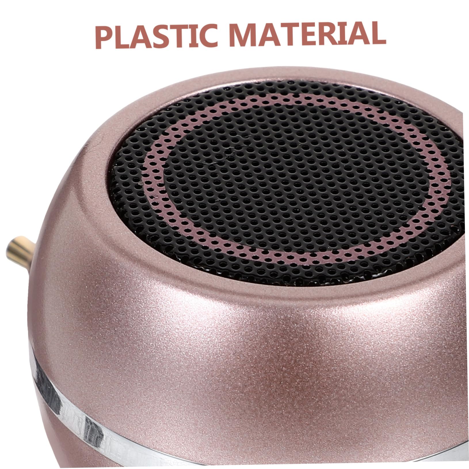 OKUMEYR Mini Speaker Plug in Speaker Desktop External Speaker Speaker Desktop Speaker Speakers for PC De Cable Speaker with 3.5mm Audio Input Plastic Pink Loudspeaker Wired