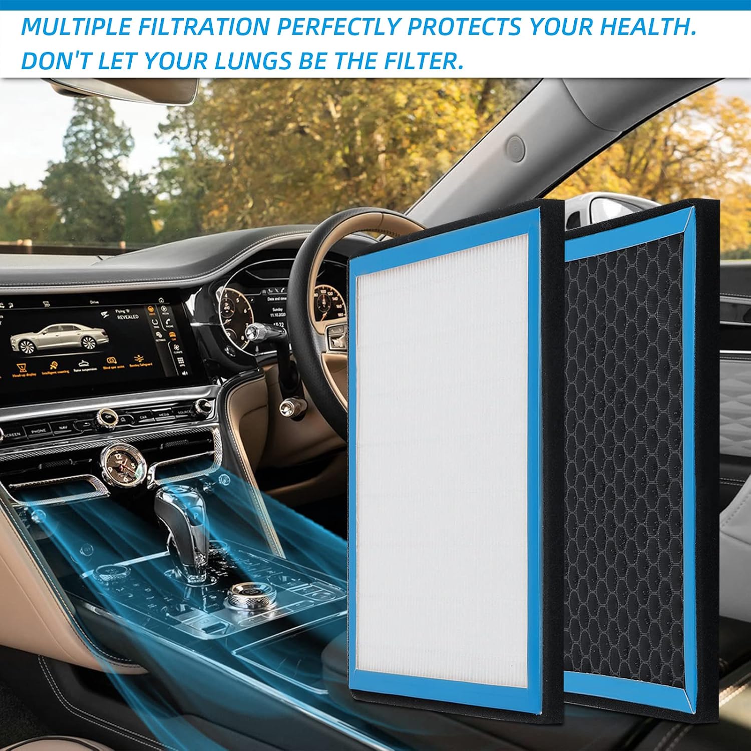 HEPA Cabin Air Filter replacement CF10134 6029C Compatible with Honda Accord,Accord Crosstour,Civic,CR-V,Crosstour,Odyssey,Passport,Pilot,Ridgeline;Acura CSX,ILX,MDX,RDX,RL,RLX,TL,TLX,TSX,ZDX
