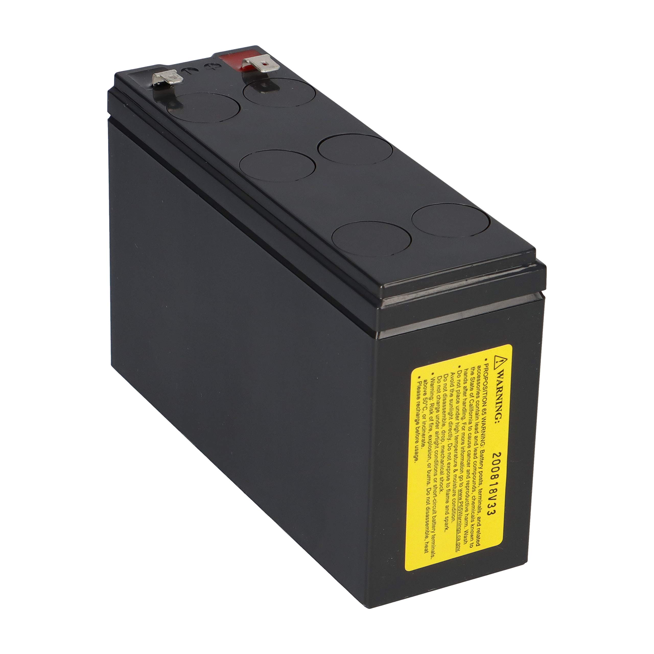 WSB Battery CSB AGM UPS123606 F2F1 - Batería de Plomo de Alta Corriente (12 V, 7 Ah)