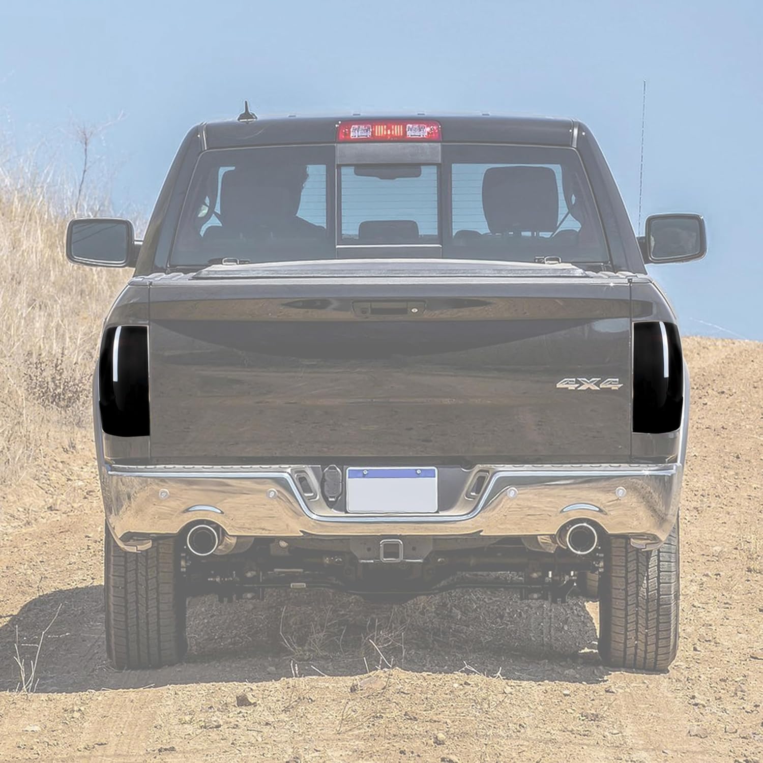 KEWISAUTO Full LED Tail Light for Dodge RAM 1500 2500 3500 2009-2018 Accessories, Smoked Rear Brake Light Turn Signal & Running Lights, Direct Replacement, IP67 Waterproof