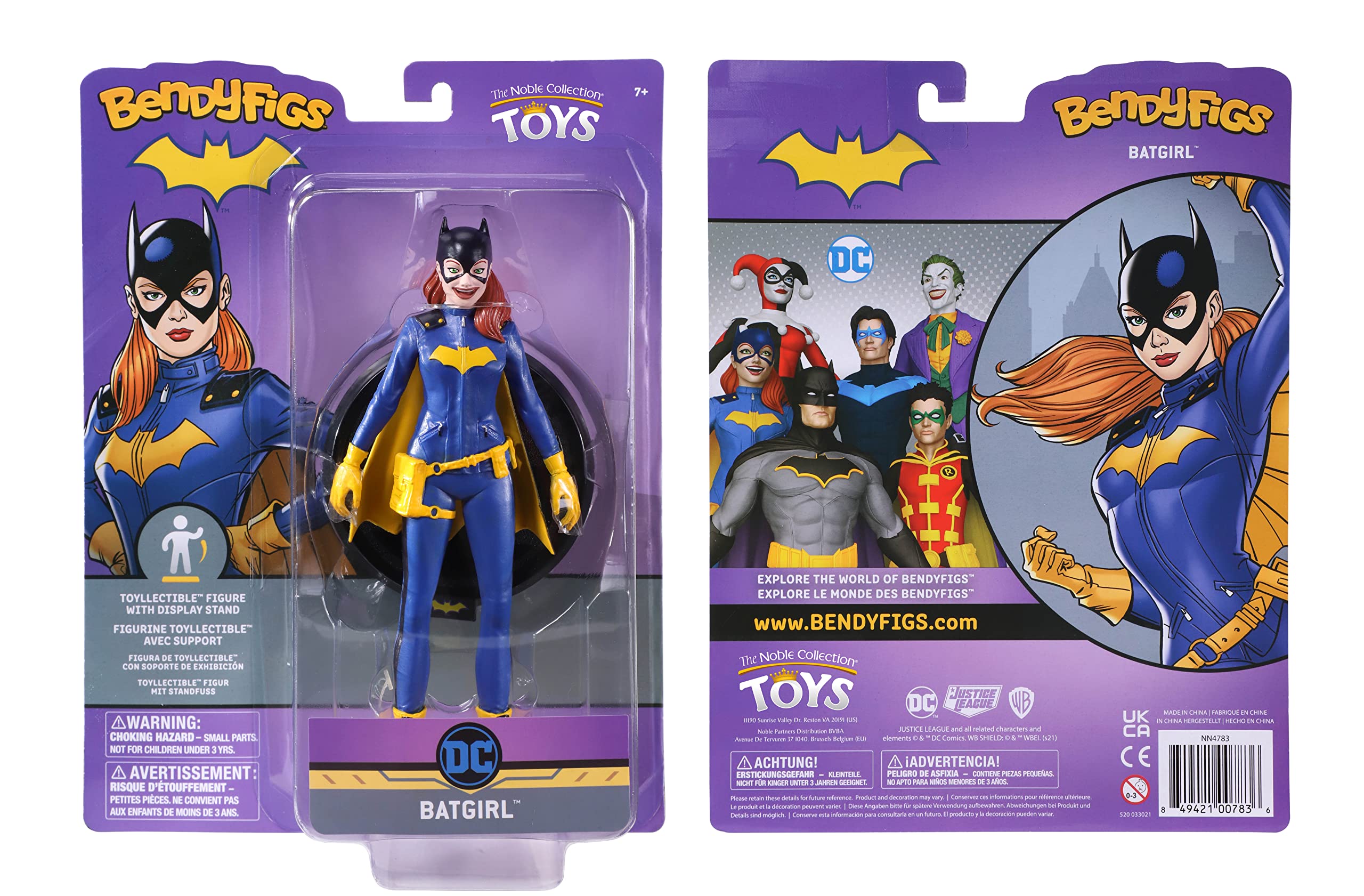 Amazon.com: The Noble Collection BendyFig DC Batgirl : Toys & Games