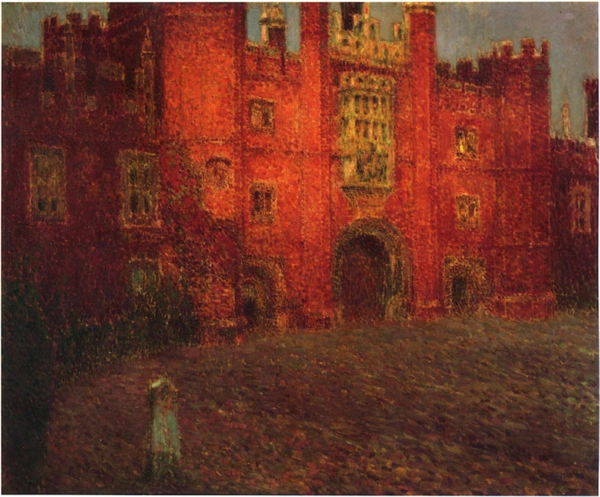 POSTERIIk Famous Animal Posters Vintage Picture the Great Gate At Hampton Court by Henri Le Sidaner Modern Wall Decor for Home Decor 60x90cm