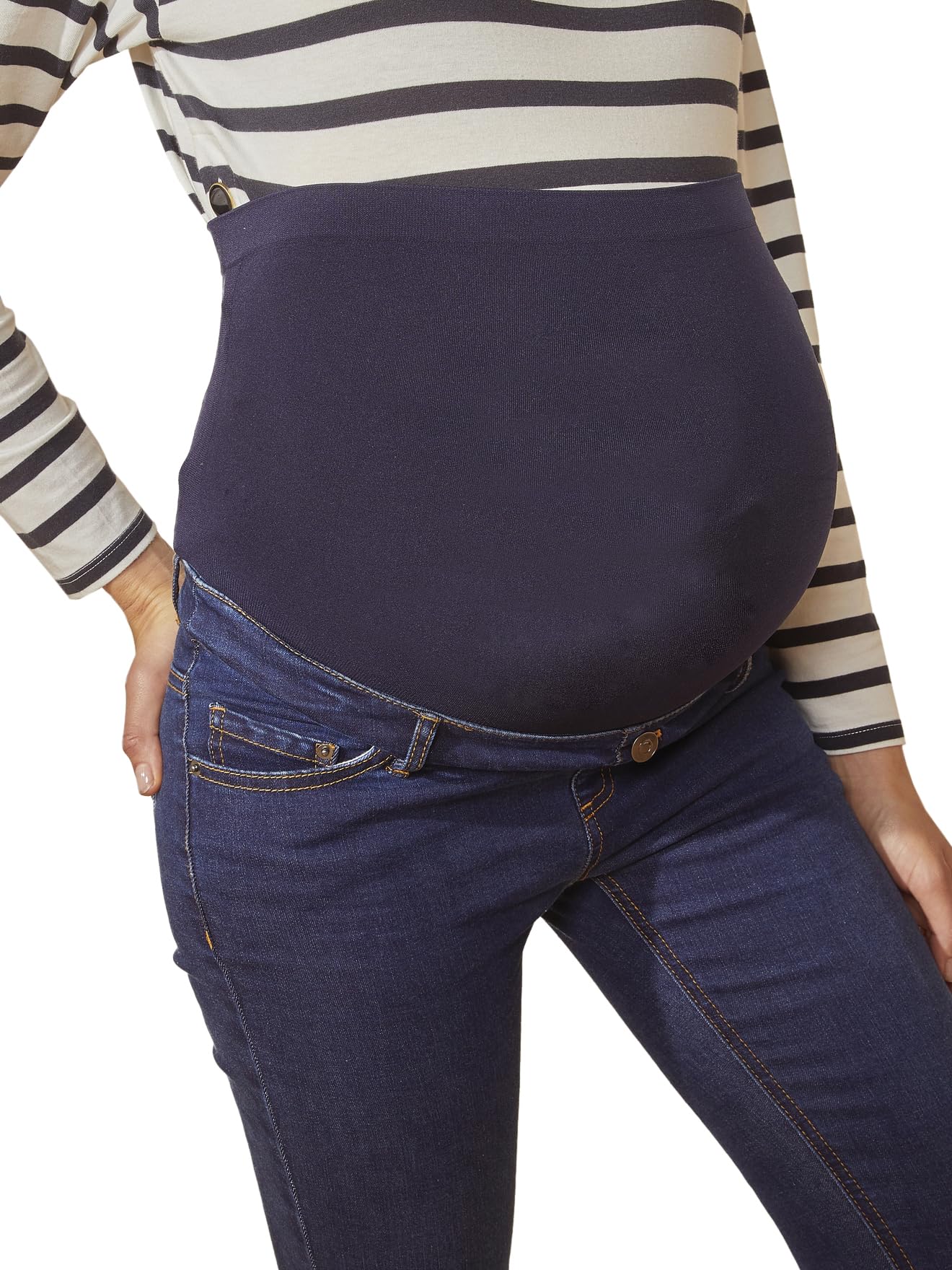Vertbaudet Umstands-Jeans mit Stretch-Einsatz, Skinny-Fit, Bundweite verstellbar