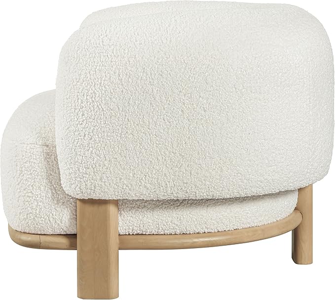 Sillón Tapizado con Respaldo Curvo y Brazos Redondeados miniatura 6