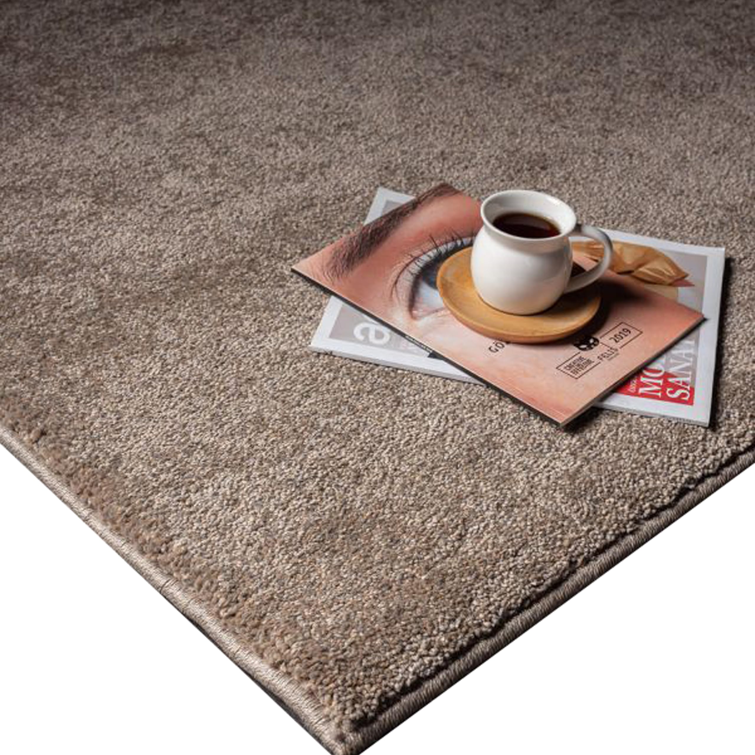 CARPETIA Dywan nowoczesny dywan designerski ze strukturalną powierzchnią łatwy w pielęgnacji stabilny wymiarowo odpowiedni do ogrzewania podłogowego spokojny wygląd harmonijna atmosfera mieszkania