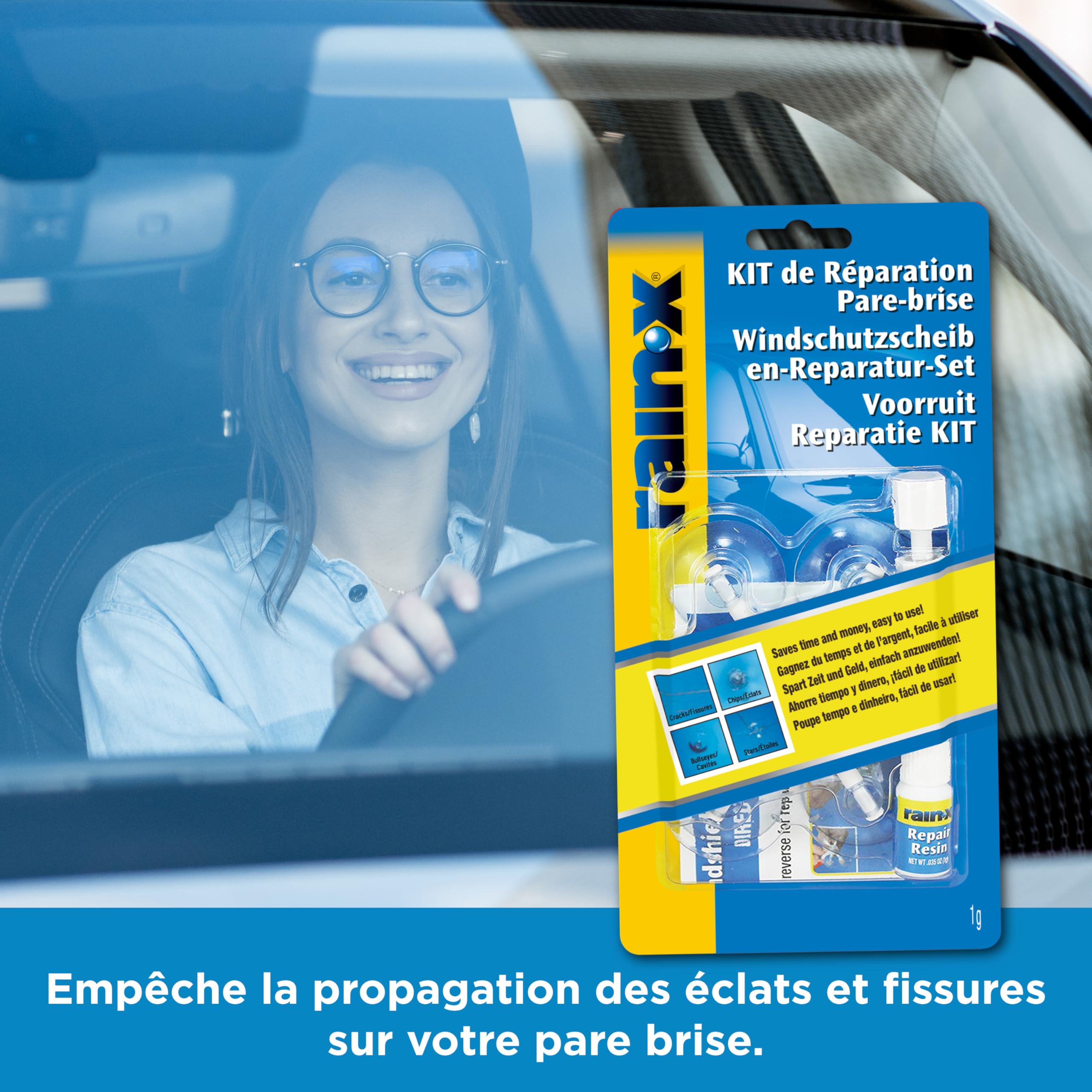 Kit Riparazione Parabrezza In Resina – Per Crepe E Scheggiature Vetro Auto