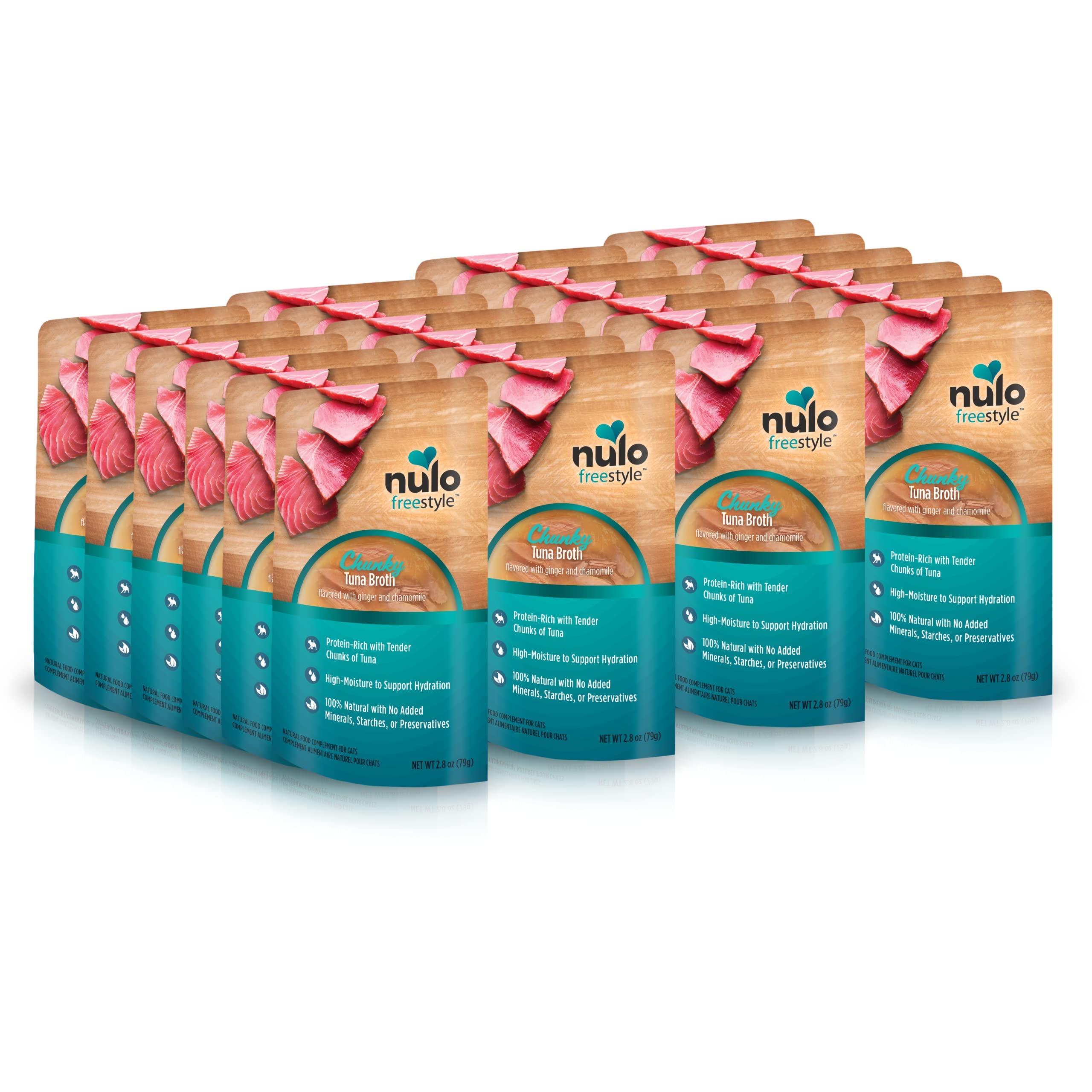 Nulo FreeStyle, Chunky Tuna Cat Food Topper Pouch, 2.8 Ounce