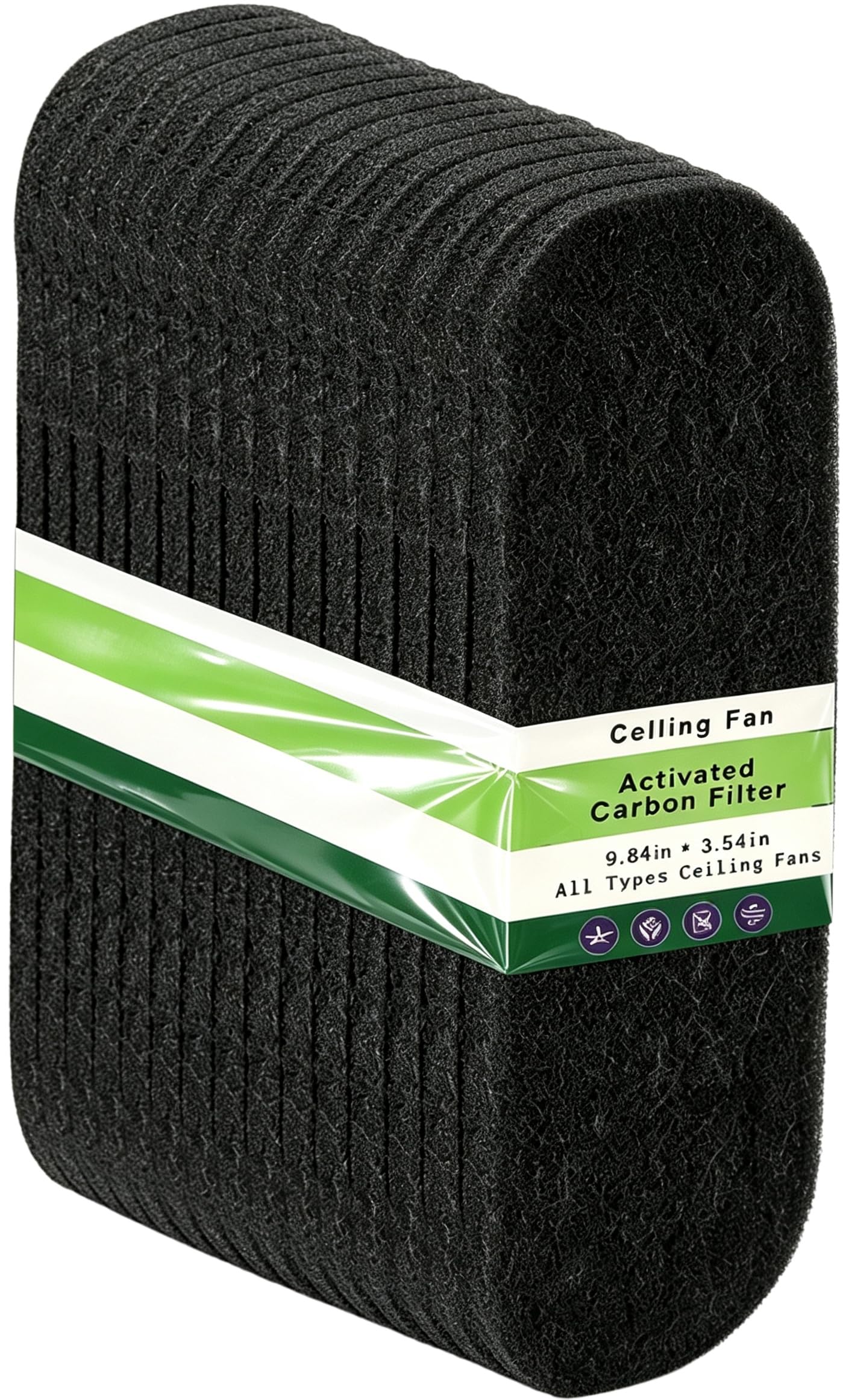 15-Pack Ceiling Fan Filters, Fan Filters for Ceiling Fan Blades
