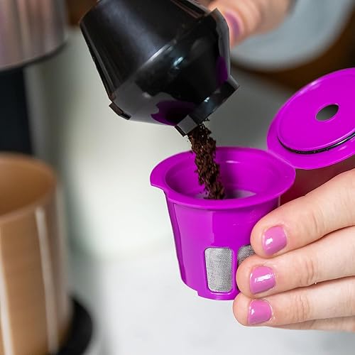 Miniatura 5 de Perfect Pod Cafe Flow - Filtro de cápsulas de café reutilizable, paquete de 2 unidades, cápsula K Cup recargable compatible con cafeteras K-Mini