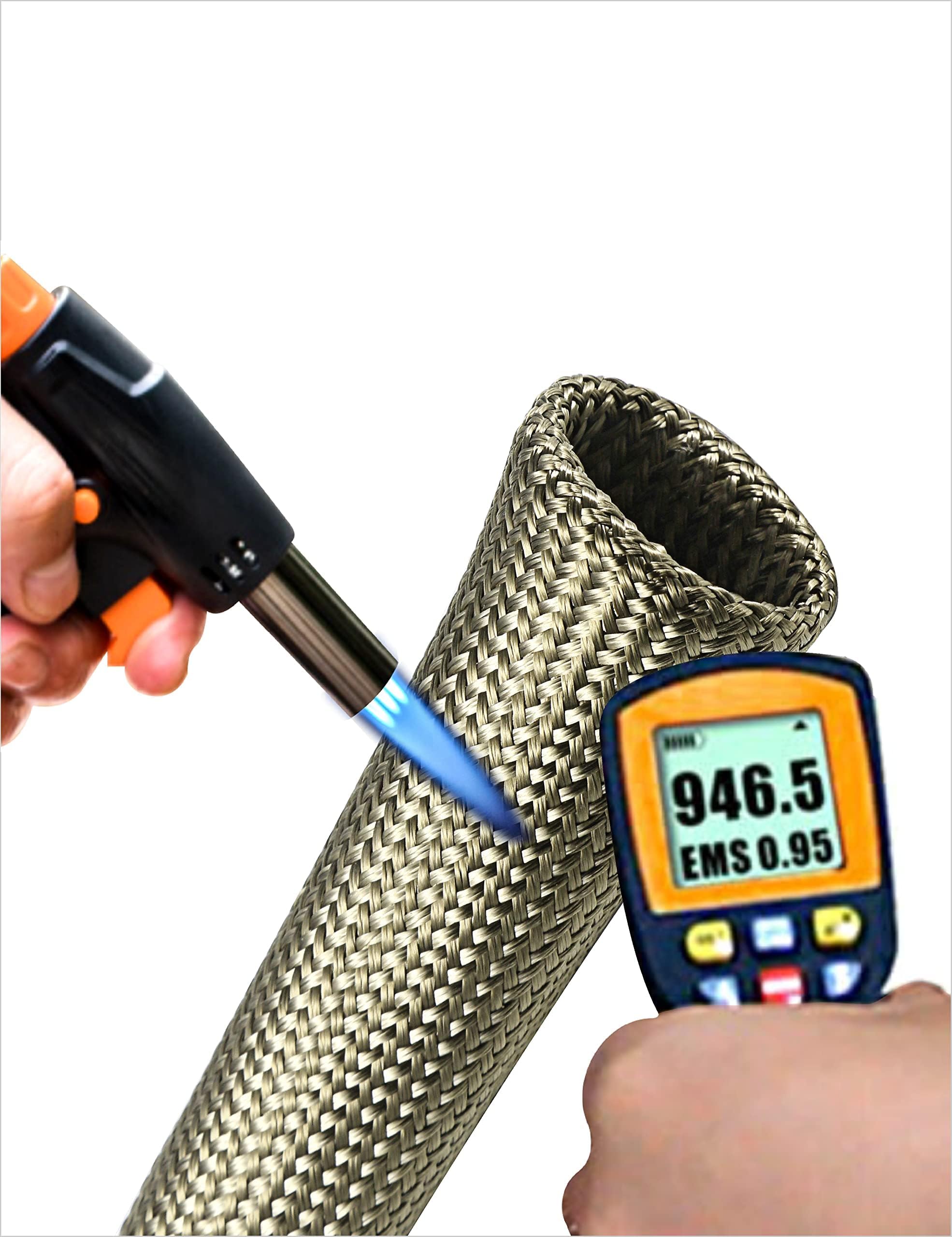 3/5" 1/2" 3/4" Wiring Heat Shield Sleeve Fuel Line Heat - Foto 3