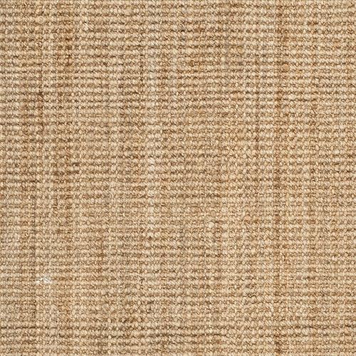 Miniatura 3 de Alfombra natural trenzada de yute de 2 x 3 pies, color madera de cedro, tejida a mano y reversible para sala de estar, cocina, entrada, alfombra