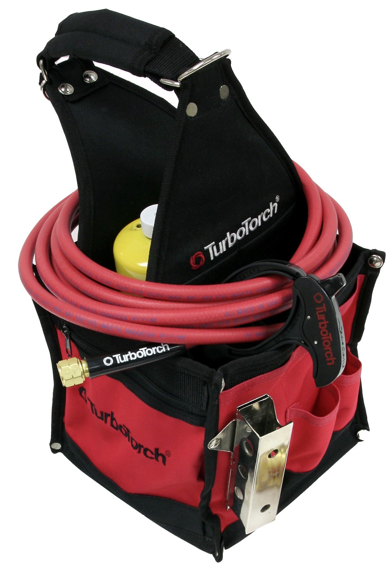 TURBOTORCH 0386-1397 PL-DLXPT Deluxe Self-Lighting Portable Torch Kit, Propane/Mapp-Pro, Includes Soft Tool Bag, H-4 Handle, STK-R Regulator, TS-12 Hose, Clamp, PL-812 Heat Shield, PL-3T/PL-3T Tips