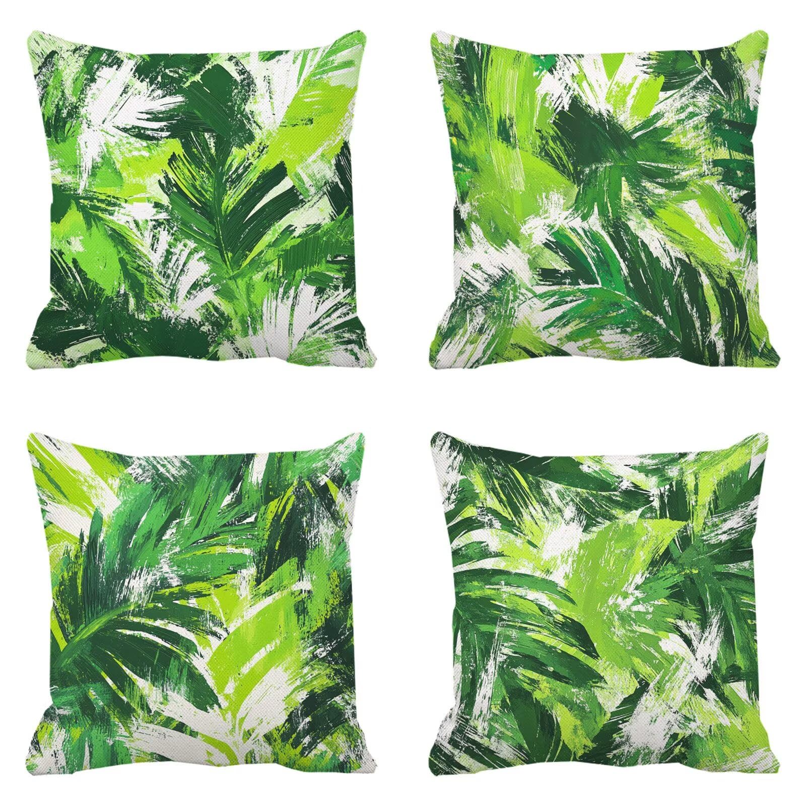 Housse coussin 65x65 vert grand coussin exterieur imperméable canape balcon k-1128