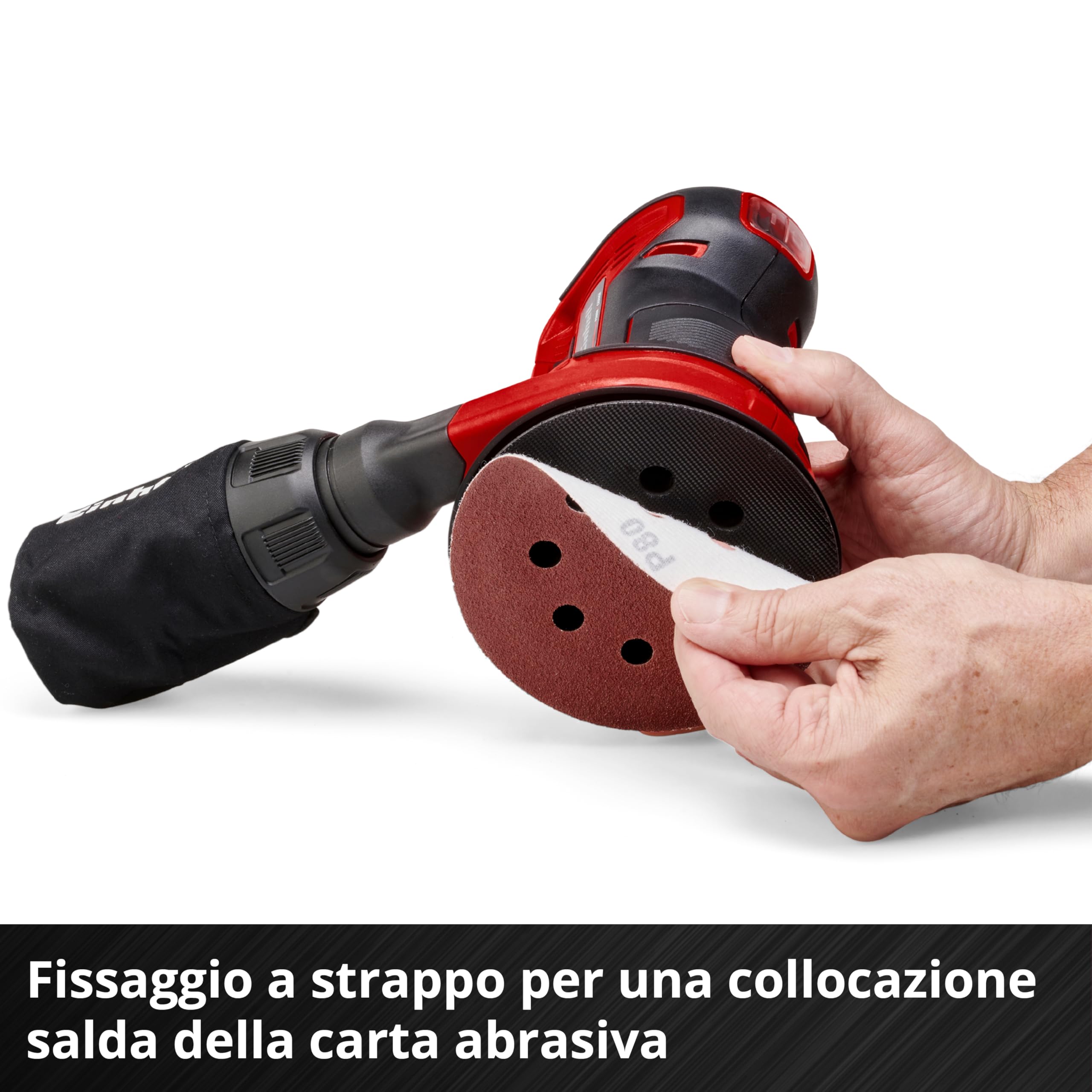 Einhell TE-RS 18 Li-Solo Levigatrice roto orbitale a batteria Power X-Change (18V, oscillazioni al min. 14.000 - 22.000, diam. Platorello 125 mm, senza batteria e caricabatteria)