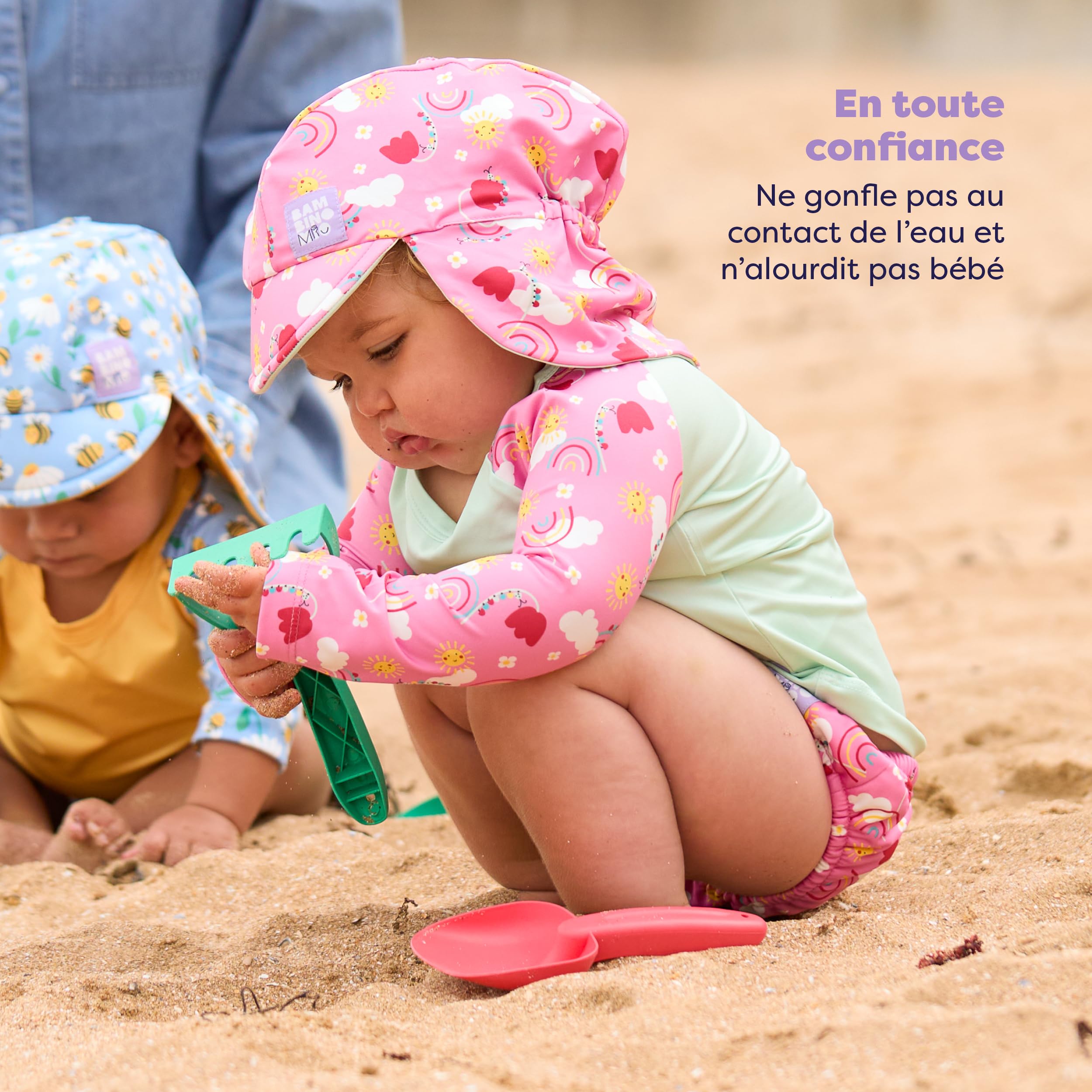 Bambino Mio, Couche de bain Lavable (2 à 3 ans - BONHEUR EN CIEL) pour Bébés et tout-petits, unisexe, pour Garçons et Filles