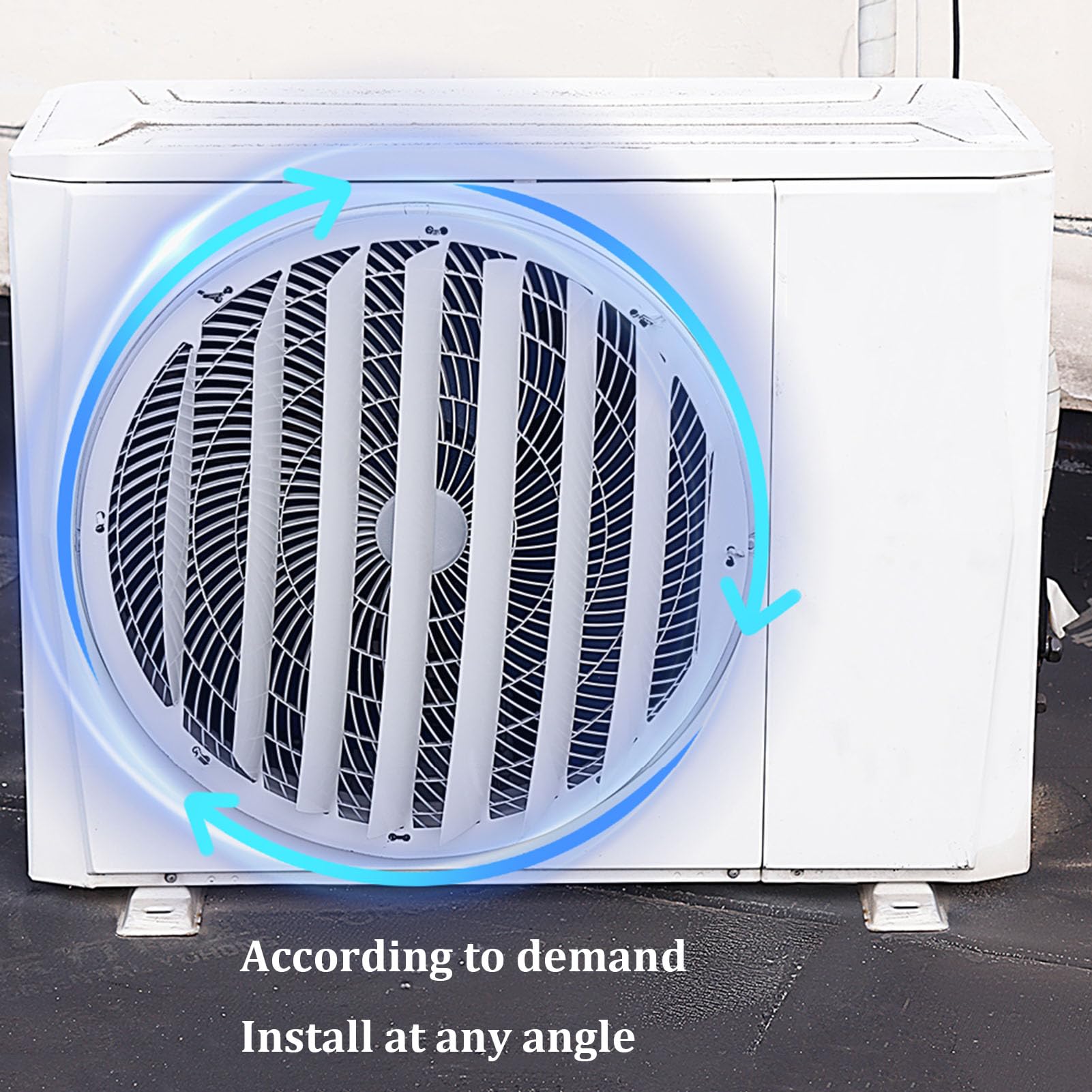 Deflettore per condizionatore d'aria in acciaio inossidabile, copertura universale anti-diretta per guida del vento, deviatore pompa di calore, deflettore condensatore per raffreddamento efficiente