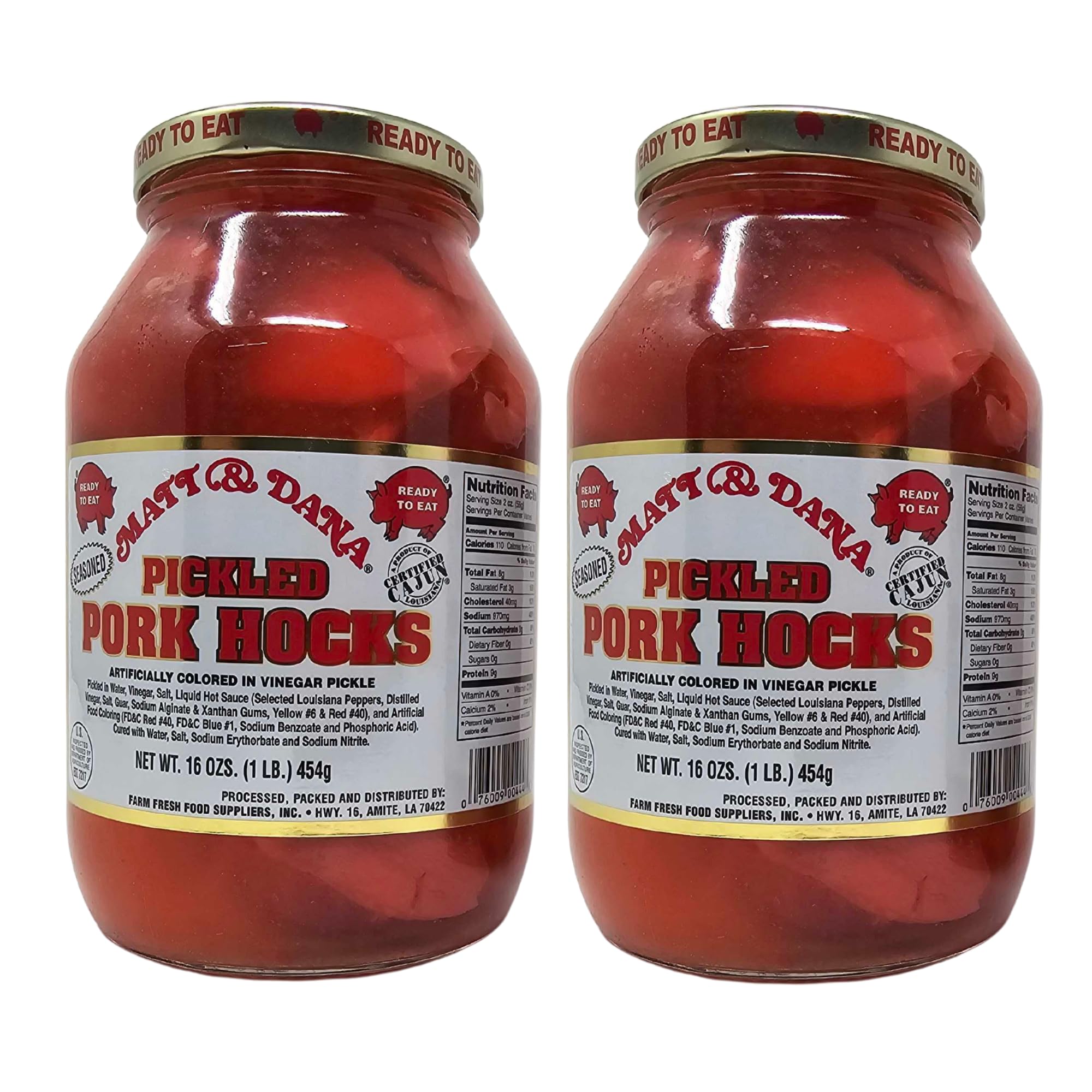 Matt & Dana Pickled Pork Hocks - (2 Quart Size Jars)